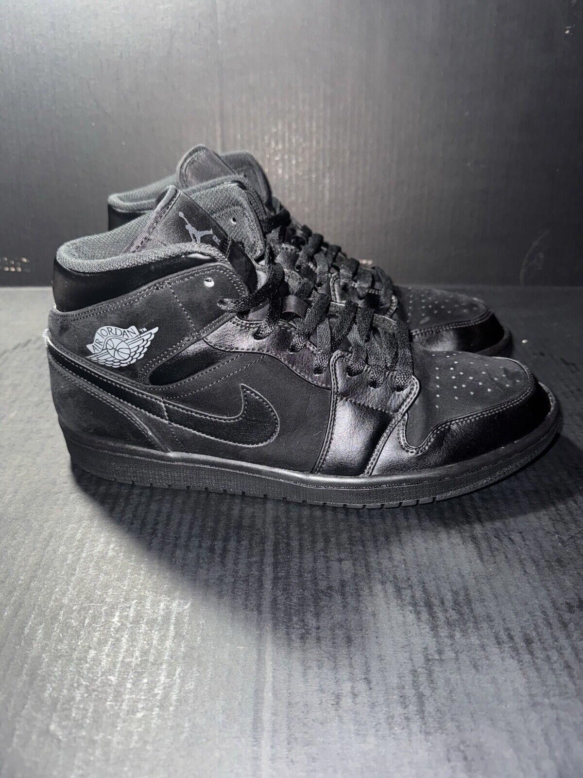 Jordan Brand Nike Air Jordan 1 Mid 'Black' - 554724-050 - Size 11 Size US 11 / EU 44 - 1 Thumbnail