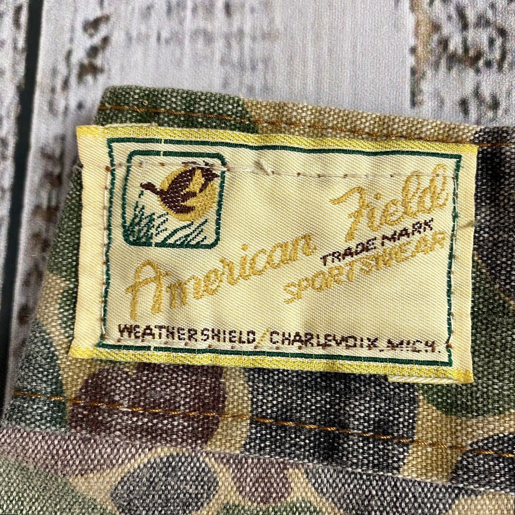 Doublet VINTAGE 1970s American Field Sportswear Duck Camo Double Knee Work Pants Brown Cotton Mens 40 outdoor, military style Size US 40 / EU 56 - 4 Thumbnail