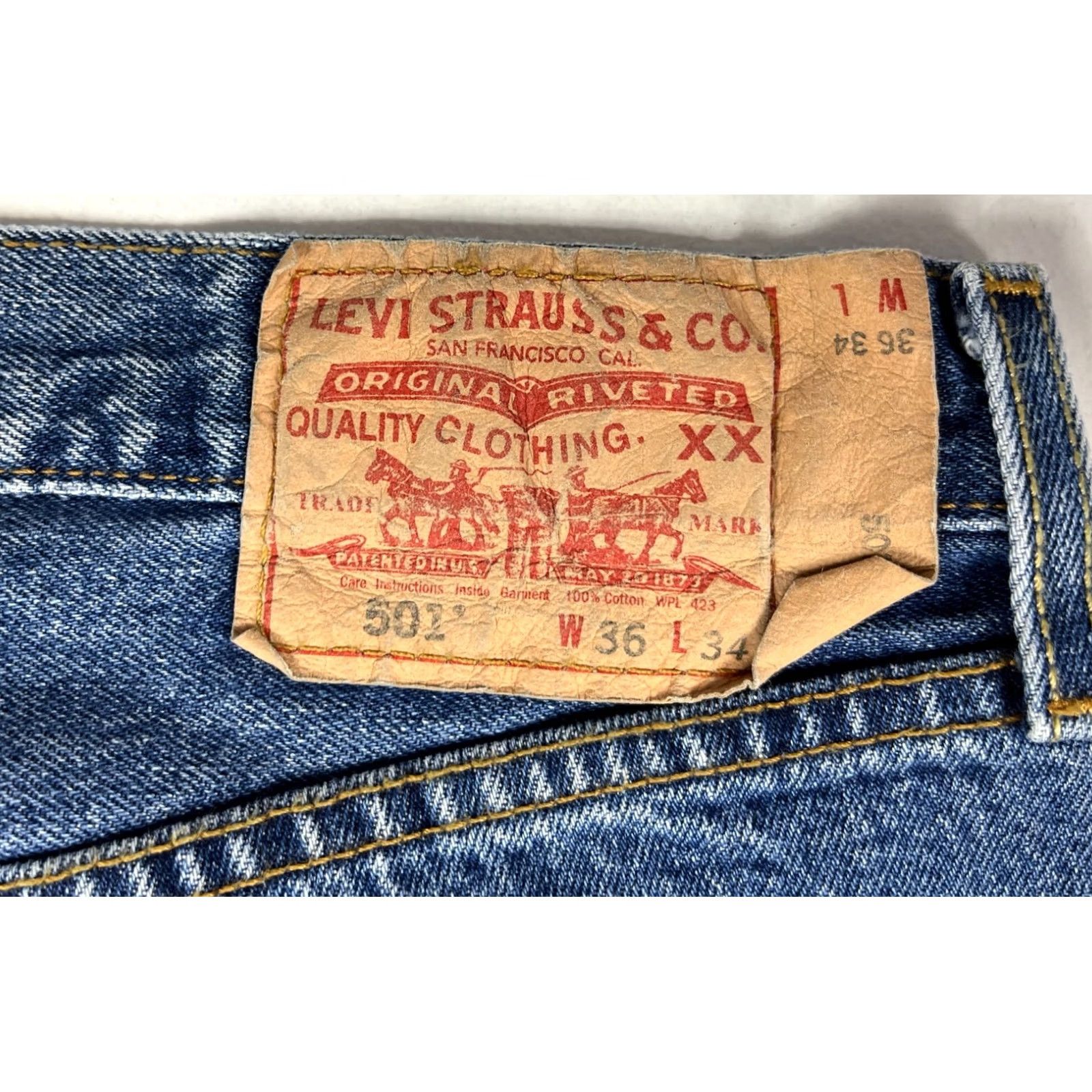 Levi's VINTAGE Levi's 501 Jeans XX Red Tab Men’s 90s Straight Denim Blue 36x34 Mens Size US 36 / EU 52 - 6 Thumbnail