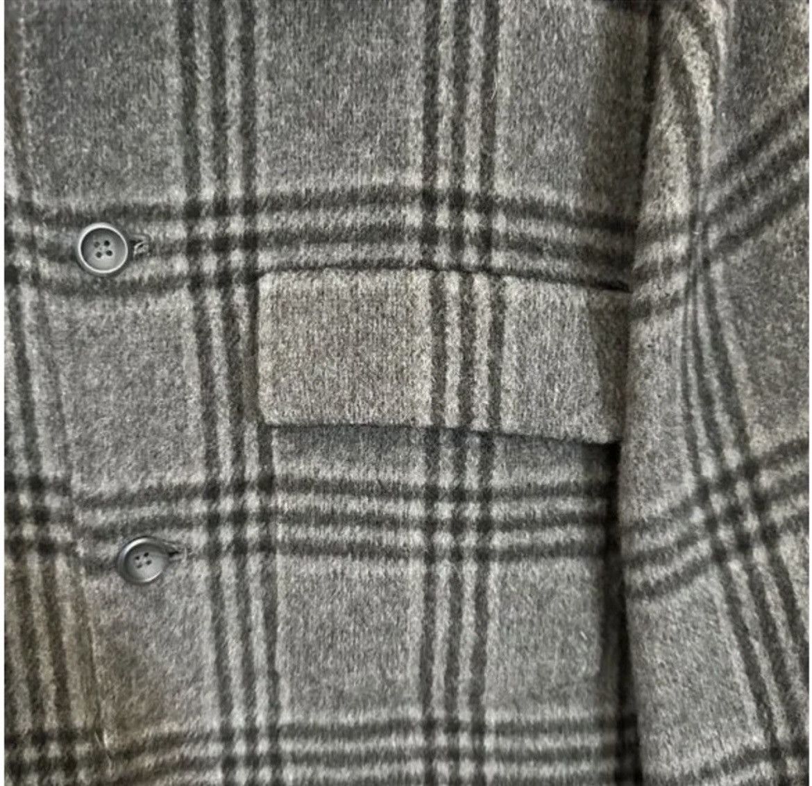 Vince Vince Gray plaid cashmere shirt jacket Size US L / EU 52-54 / 3 - 3 Thumbnail