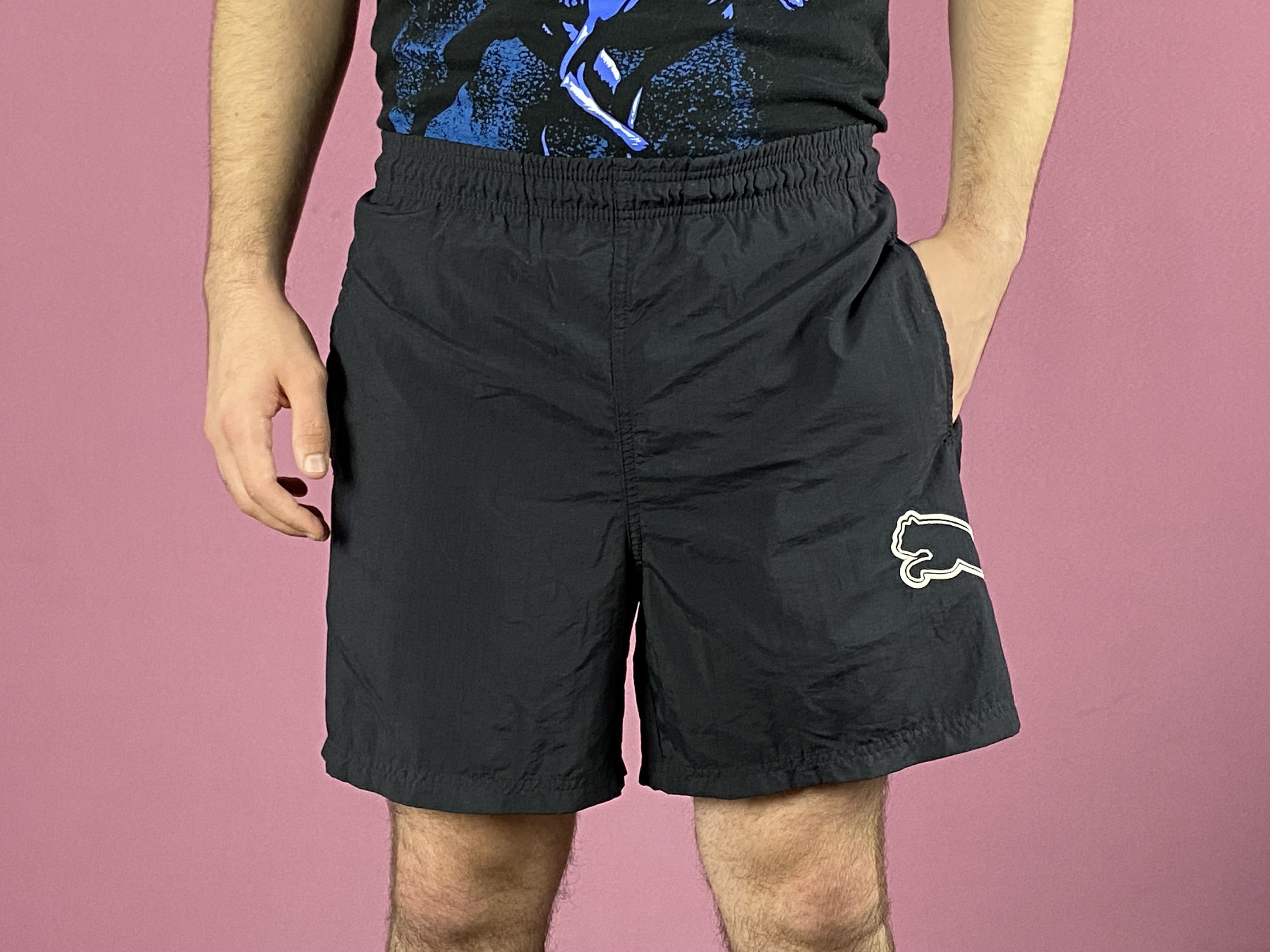Puma × Vintage 90s Puma Vintage Men's Sport Shorts - S Size US 32 / EU 48 - 1 Thumbnail