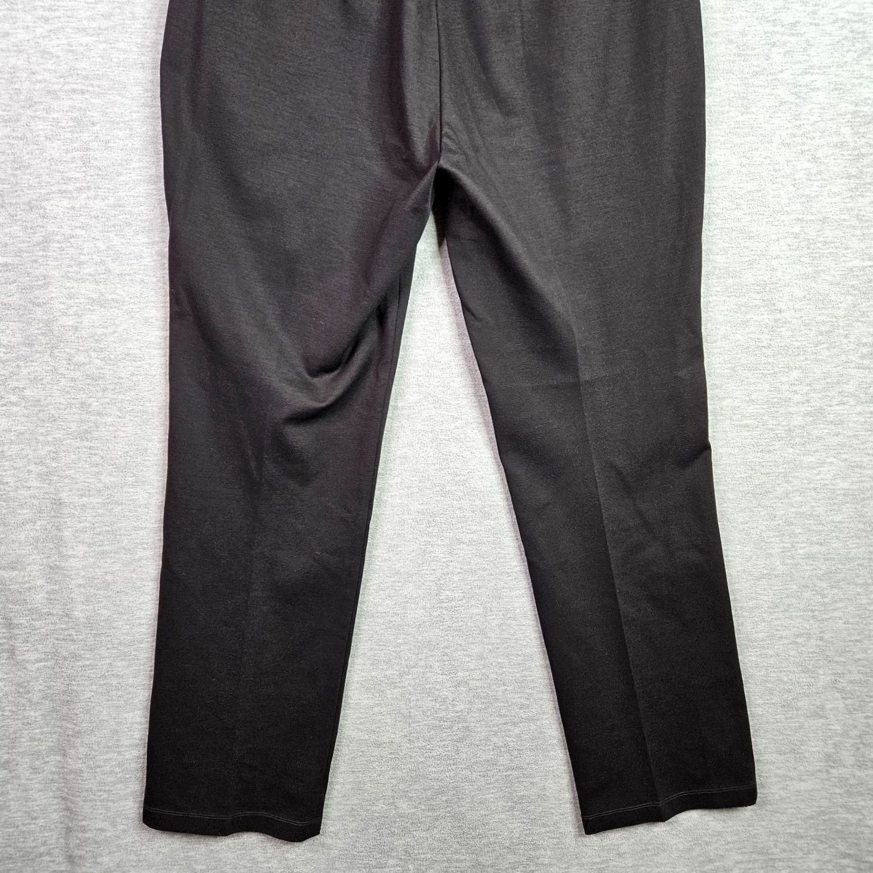 Eileen Fisher Eileen Fisher Pants Size 16 Black Straight Leg Career Minimalist Stretch Women Size 38" / US 16 / IT 52 - 7 Thumbnail