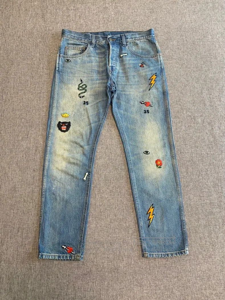 Gucci Gucci Patterned straight shorts jeans Size 42" / US 20 - 1 Thumbnail