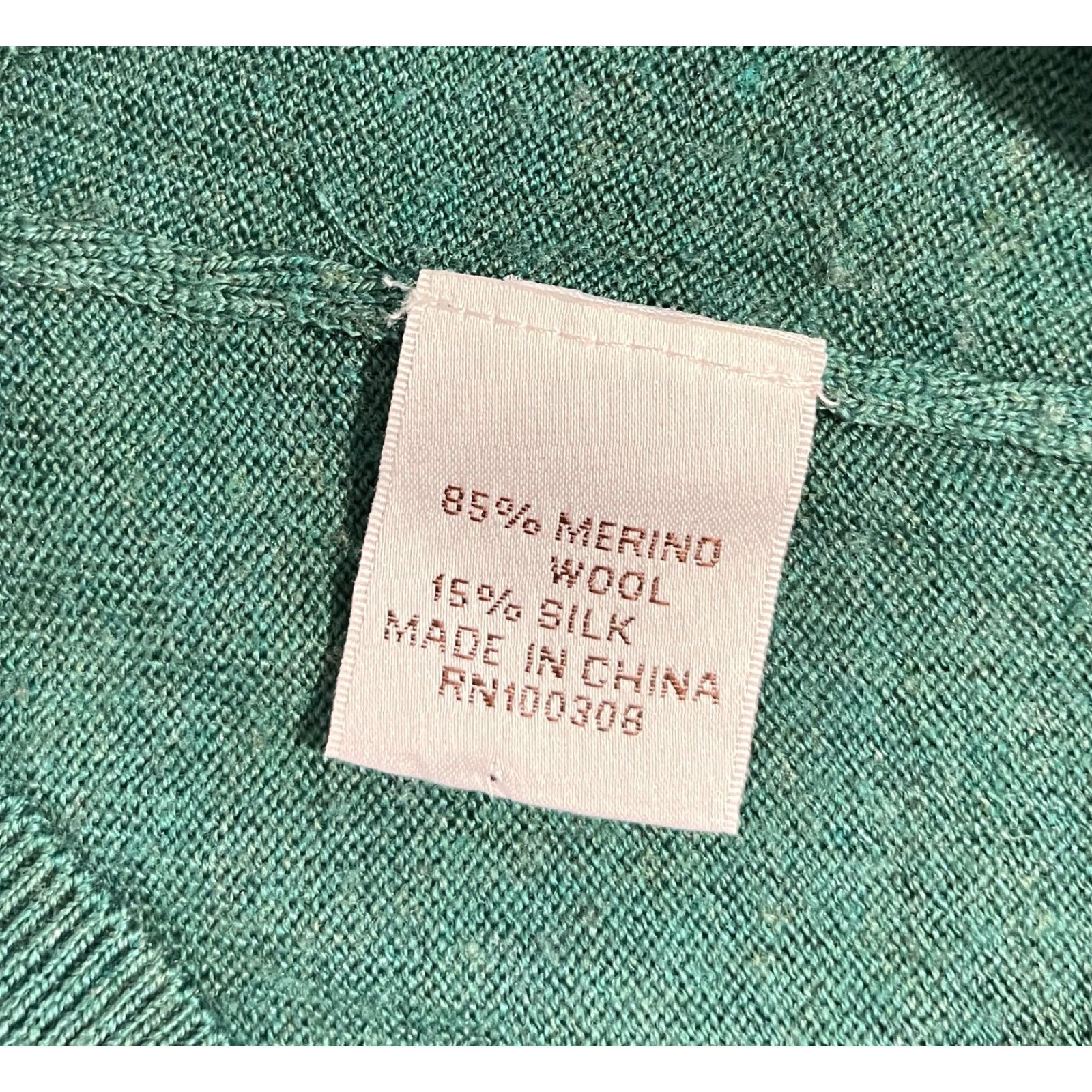 Peter Millar VINTAGE Peter Millar Crown Soft V-Neck Knit Sweater Mens Merino Wool Silk Sz M Green Pullover 85% Merino Wool, 15% Silk Classic Preppy Size US M / EU 48-50 / 2 - 5 Thumbnail