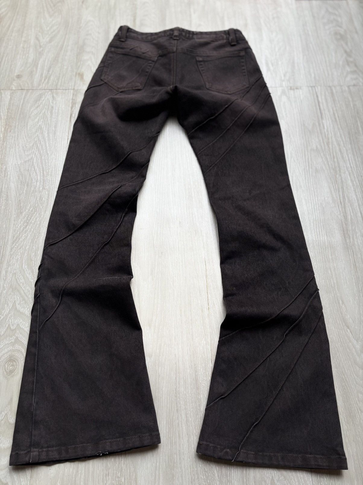 Japanese Brand VERTGARMENTS lace up flare jeans Size US 26 / EU 42 - 3 Thumbnail