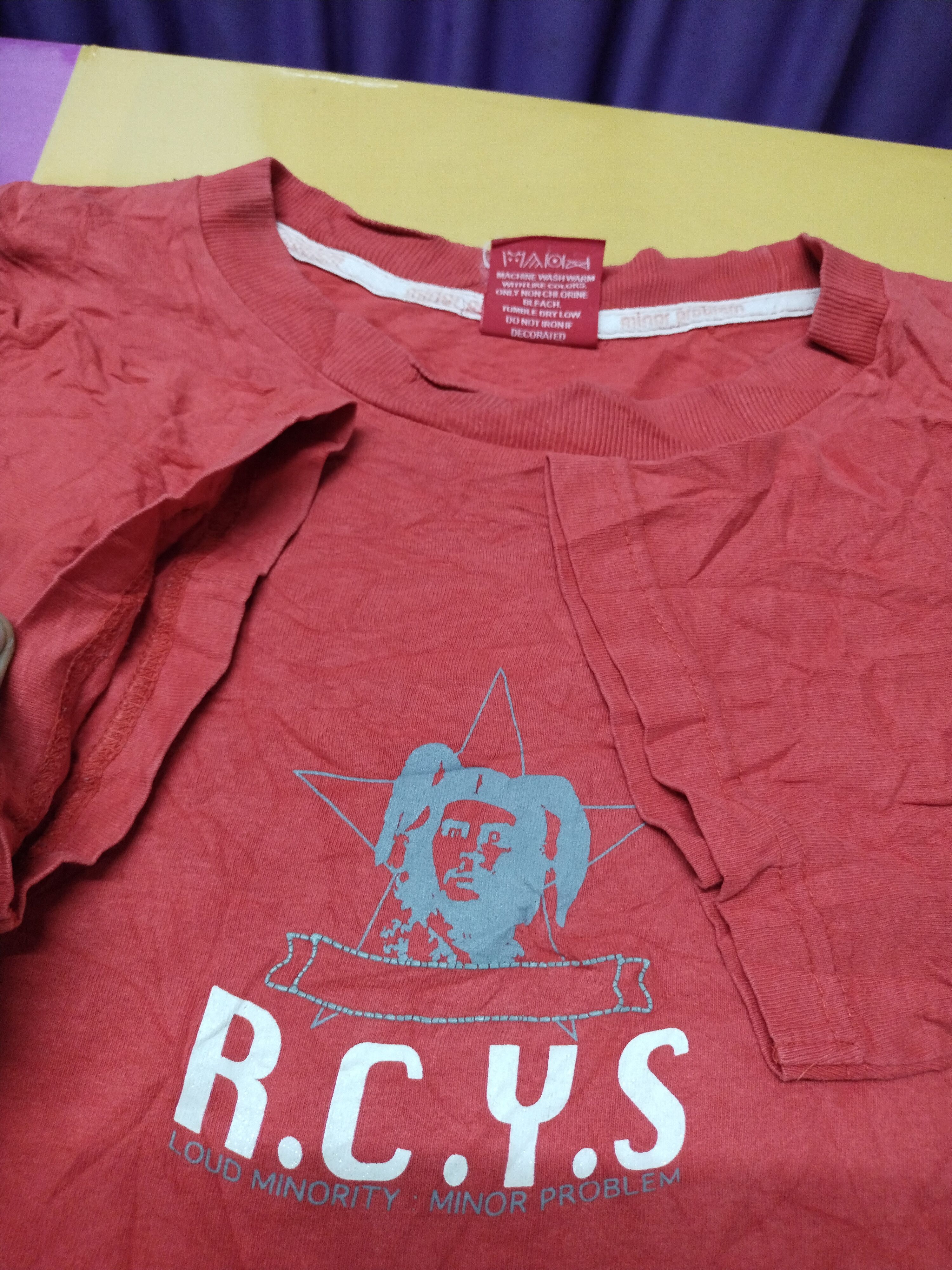 Vintage 🔥 Vtg Minor Problem R.C.Y.S Red Tee Size US M / EU 48-50 / 2 - 2 Thumbnail