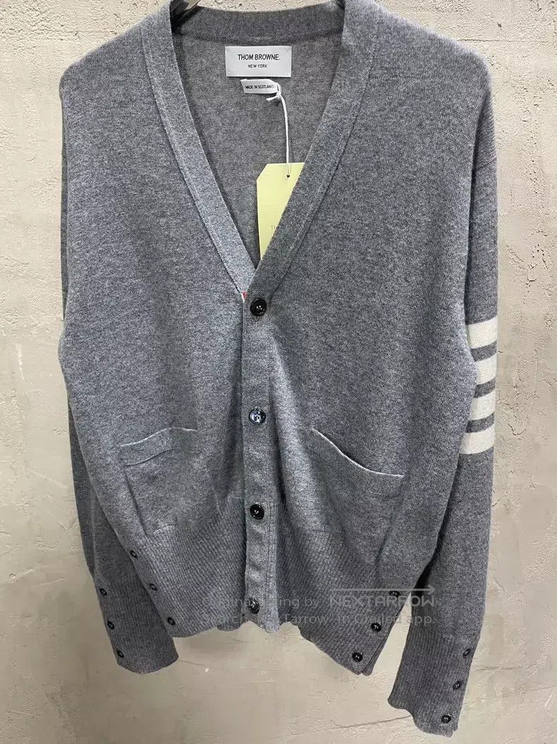 Thom Browne Thom Browne Cashmere cardigan Size US XL / EU 56 / 4 - 5 Thumbnail