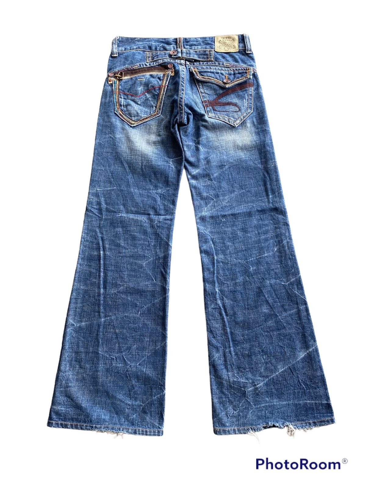 Japanese Brand Six Shooter PRELUDE Baggy Flared Denim | Grailed