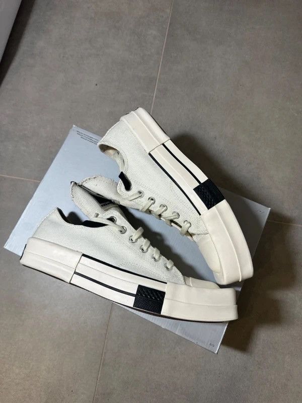 Rick Owens Rick Owens x Converse low -Top Sneakers Size US 9.5 / EU 42-43 - 2 Thumbnail
