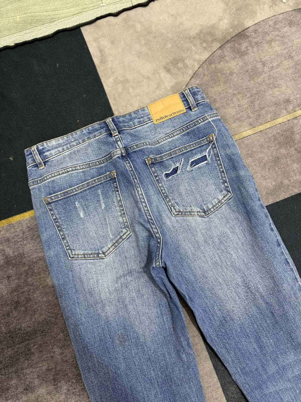 Pull & Bear PULL&BEAR IFSIXWASNINE DENIM PANTS Size US 30 / EU 46 - 4 Thumbnail