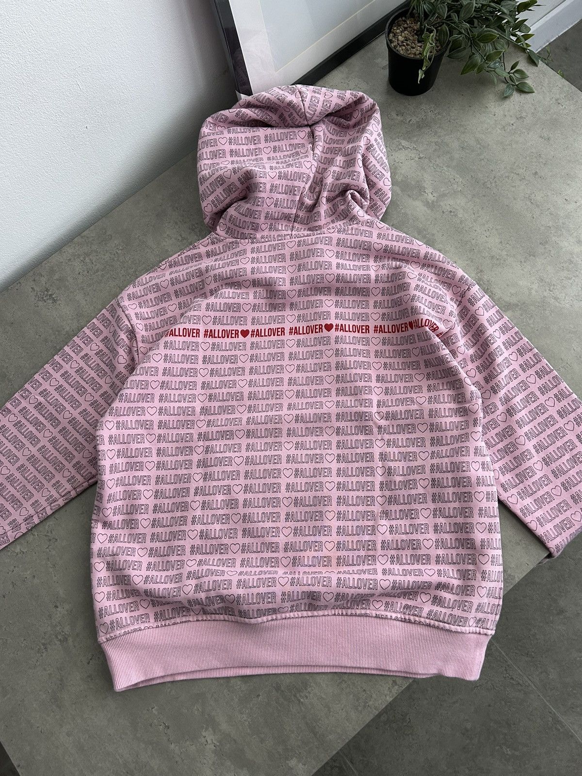 Valentino RED VALENTINO Pink Hoodie Allover Luxury Size XS / US 0-2 / IT 36-38 - 7 Thumbnail