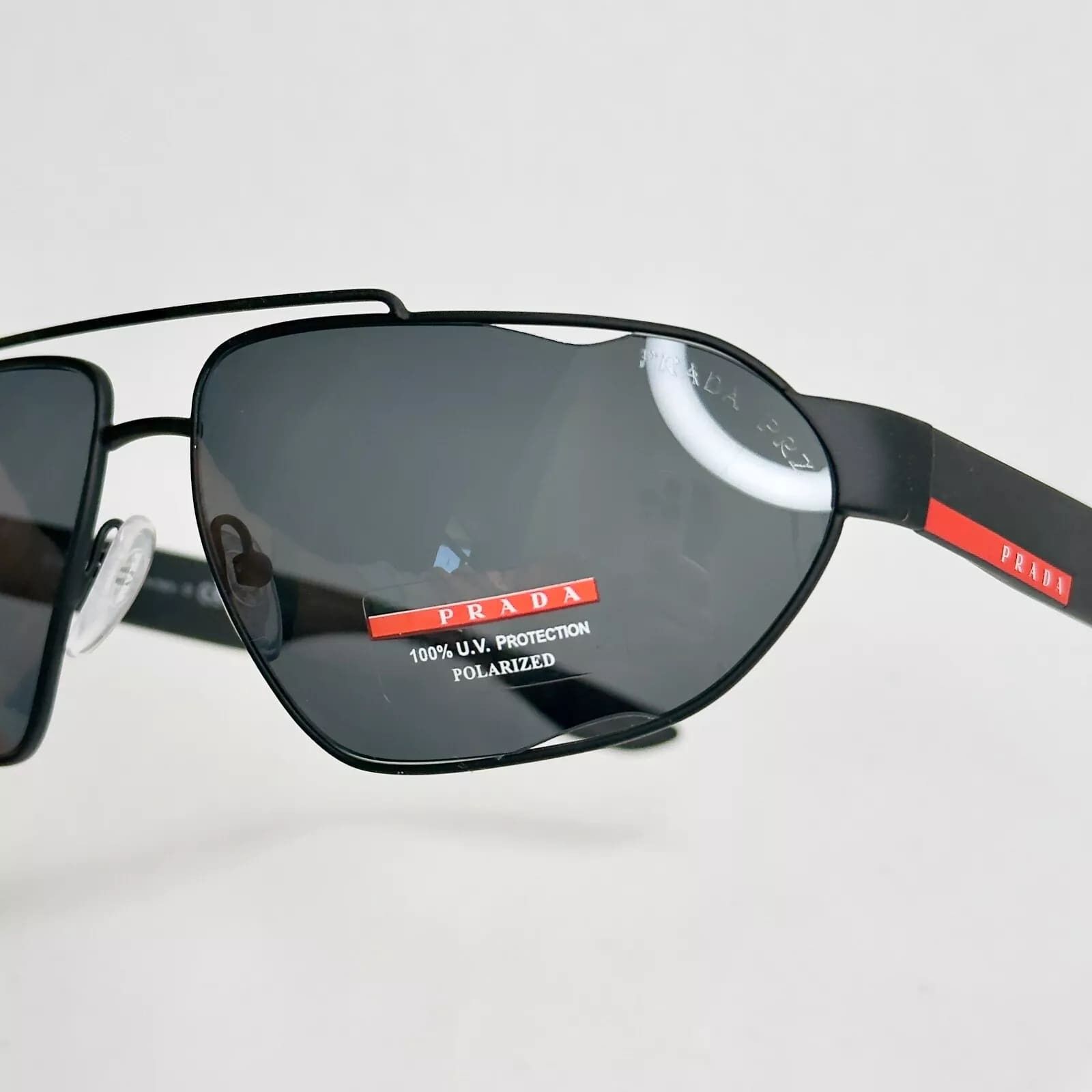Prada PRADA LINEA ROSSA CORE 56U Black Sport Polarized Oval PS56US Size ONE SIZE - 6 Thumbnail