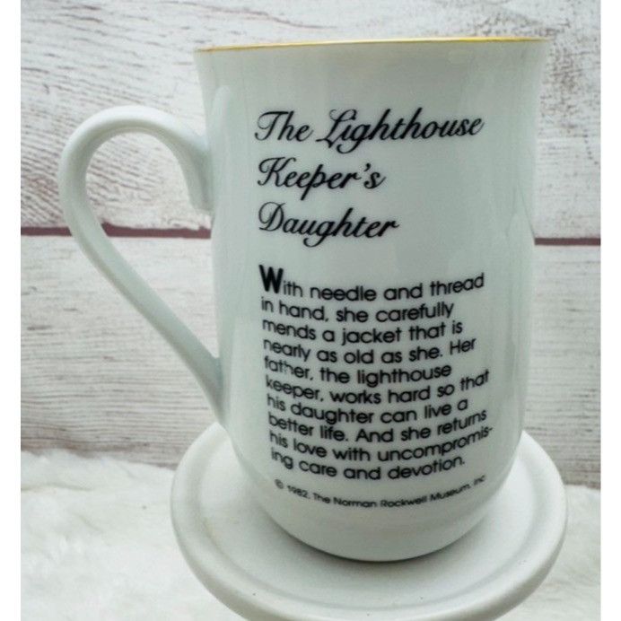 Other Norman Rockwell Museum Coffee Mug Cup Glasses (1982) Gold Tr Size ONE SIZE - 7 Thumbnail