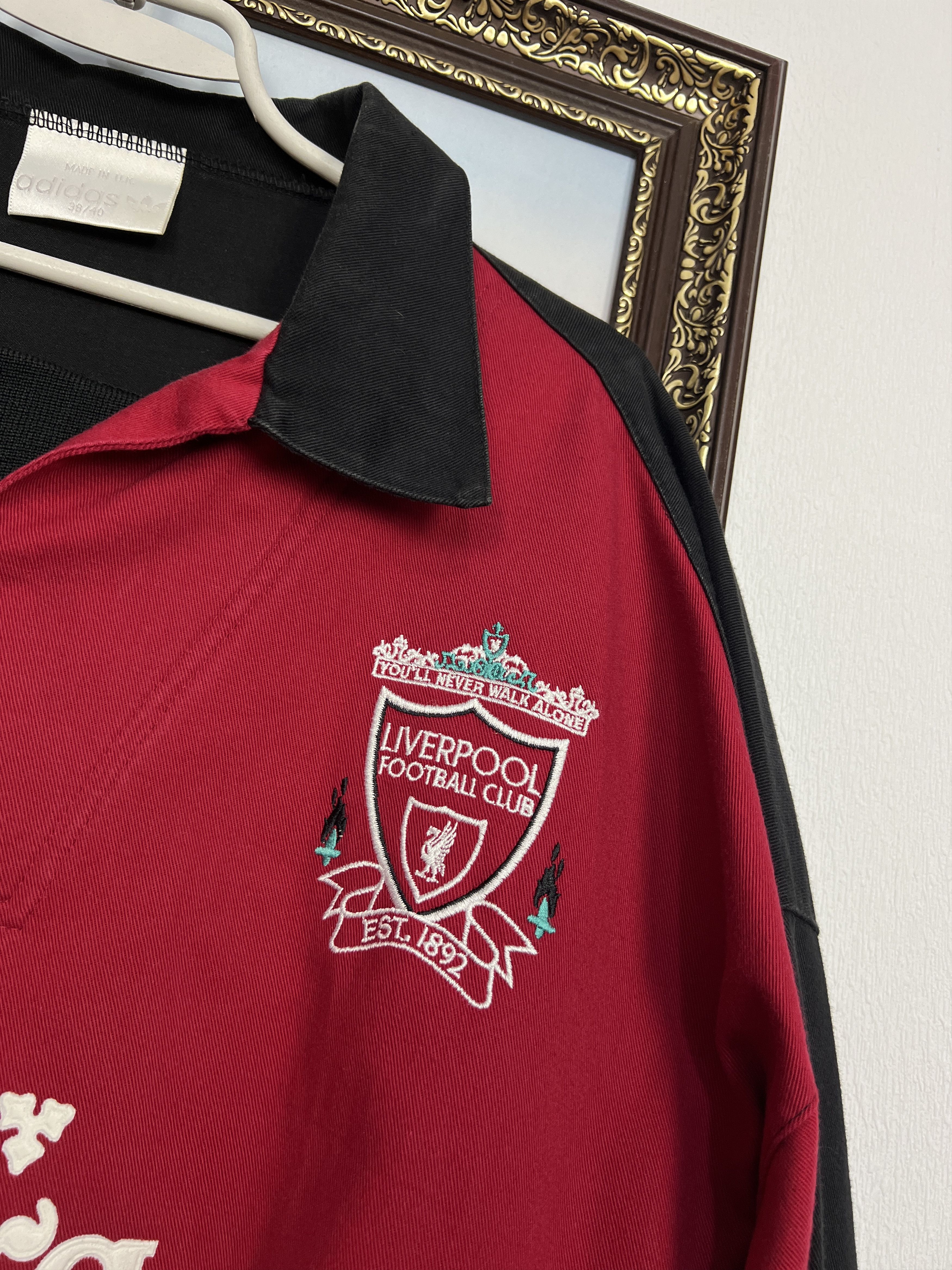 Adidas Vintage 90's Liverpool Football Sweatshirt Track Top Jacket Size US M / EU 48-50 / 2 - 3 Thumbnail
