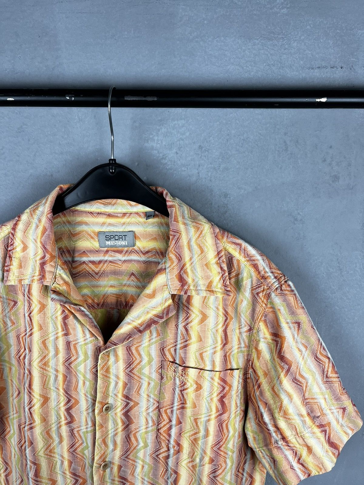 Missoni × Vintage Vintage Button Ups Shirt Missoni Sport Size US M / EU 48-50 / 2 - 2 Thumbnail