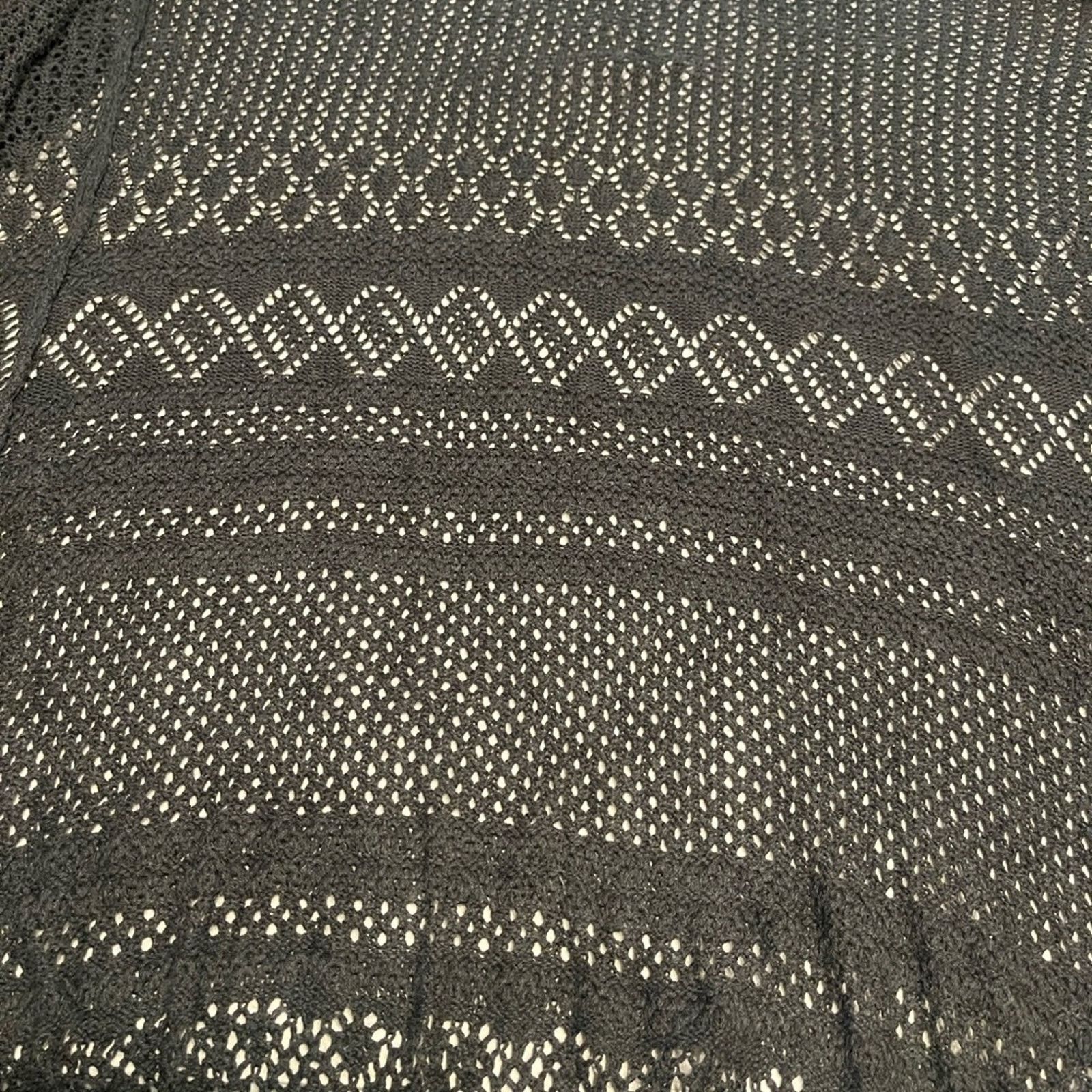 The Unbranded Brand Belldini Long Sleeve Gray Open-Knit Women's Sweater, size Lg Size L / US 10 / IT 46 - 6 Thumbnail