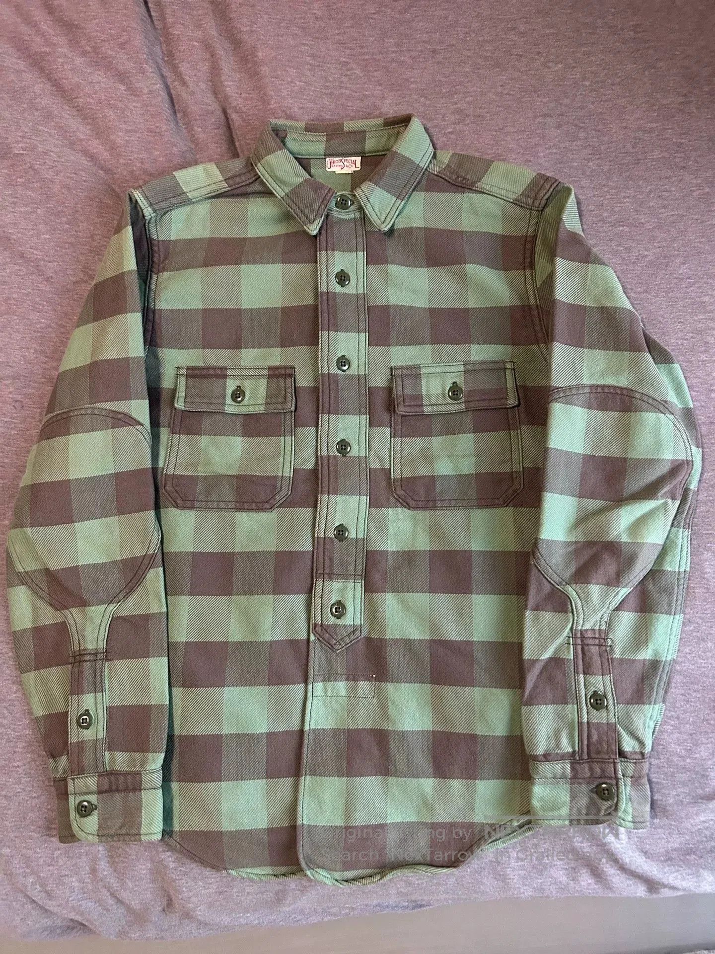 Freewheelers freewheelers green and gray flannel shirt. Size US L / EU 52-54 / 3 - 1 Thumbnail