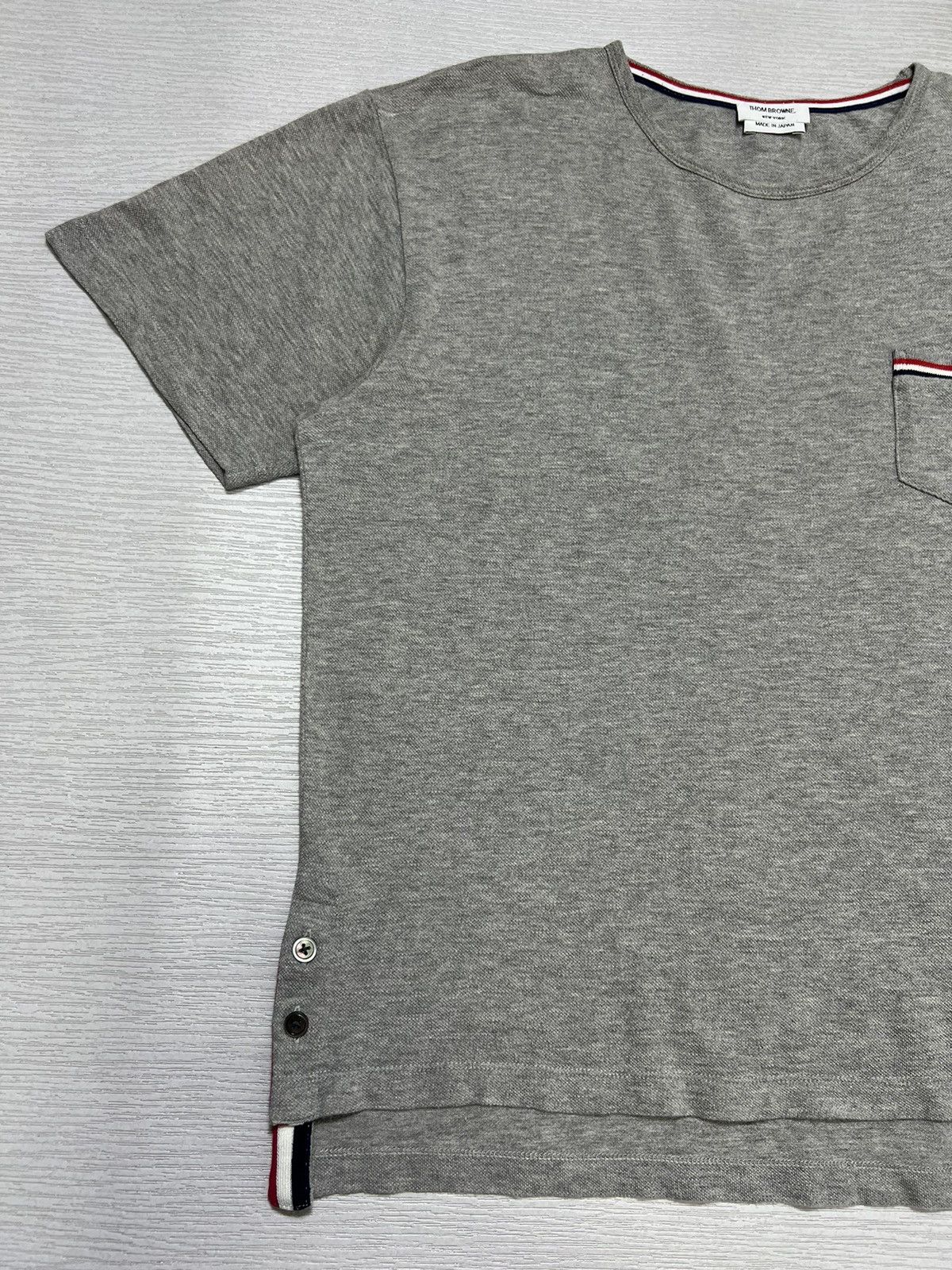 Thom Browne Thom Browne - Chest Pocket Short Sleeve T-Shirt Size US XS / EU 42 / 0 - 4 Thumbnail