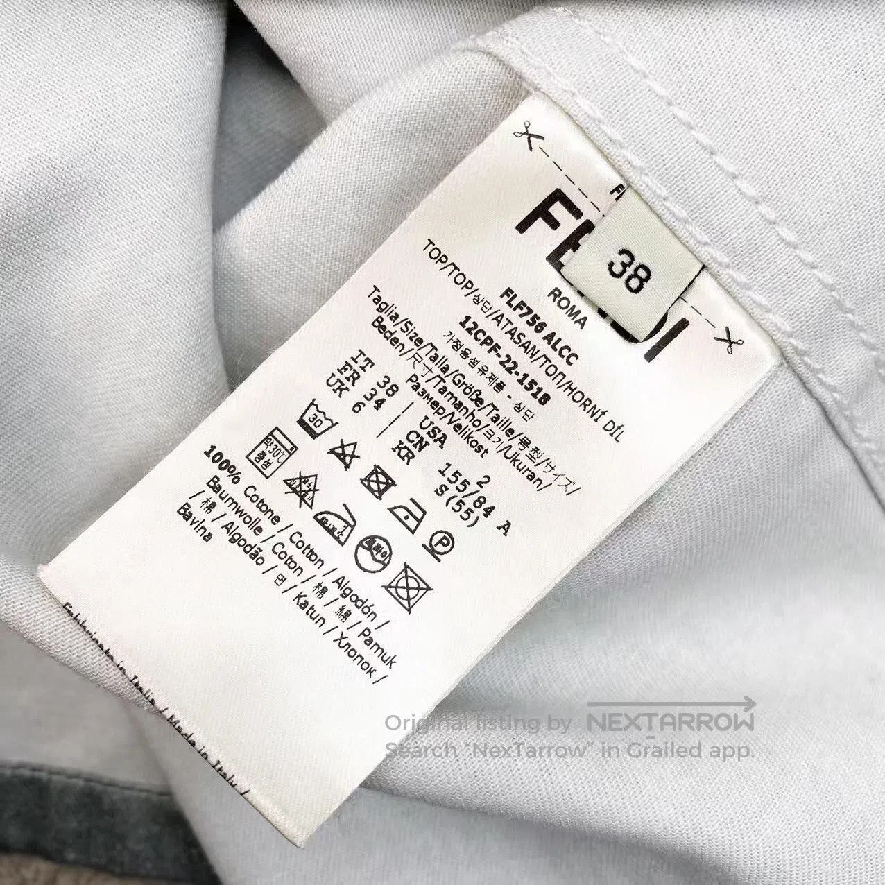 Fendi Fendi Workwear style logo denim shirt| Size XS / US 0-2 / IT 36-38 - 4 Thumbnail