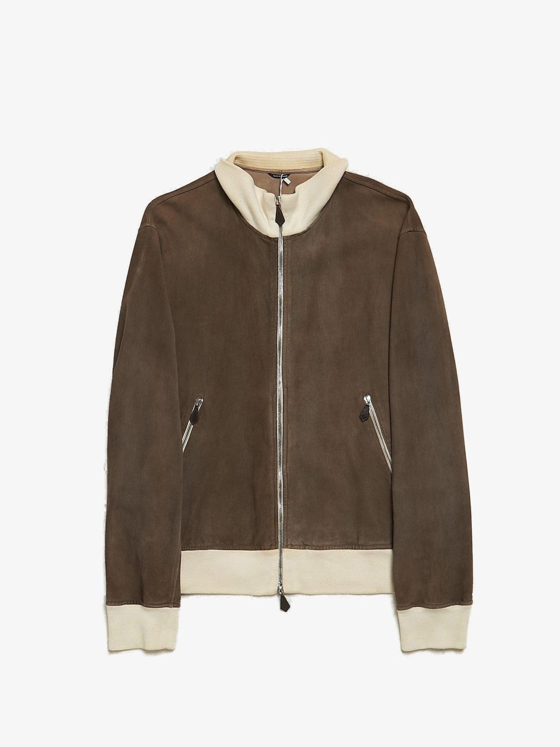 Hermes Beige Brown Suede Jacket Size US XL / EU 56 / 4 - 1 Thumbnail