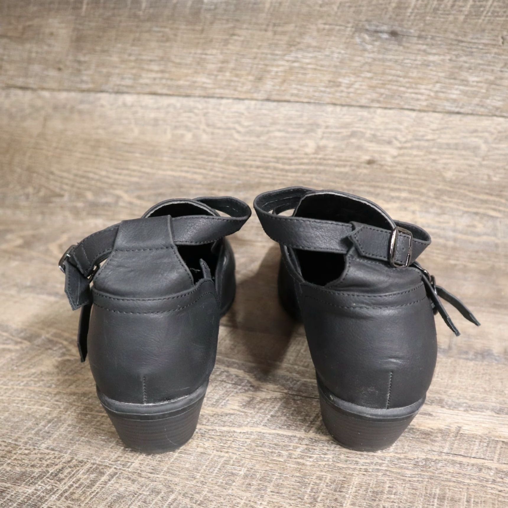 Vintage Charlotte Russe Shoes Black Strappy Buckle Heel Women’s Size 10 Size 32" / US 10 / IT 46 - 4 Thumbnail