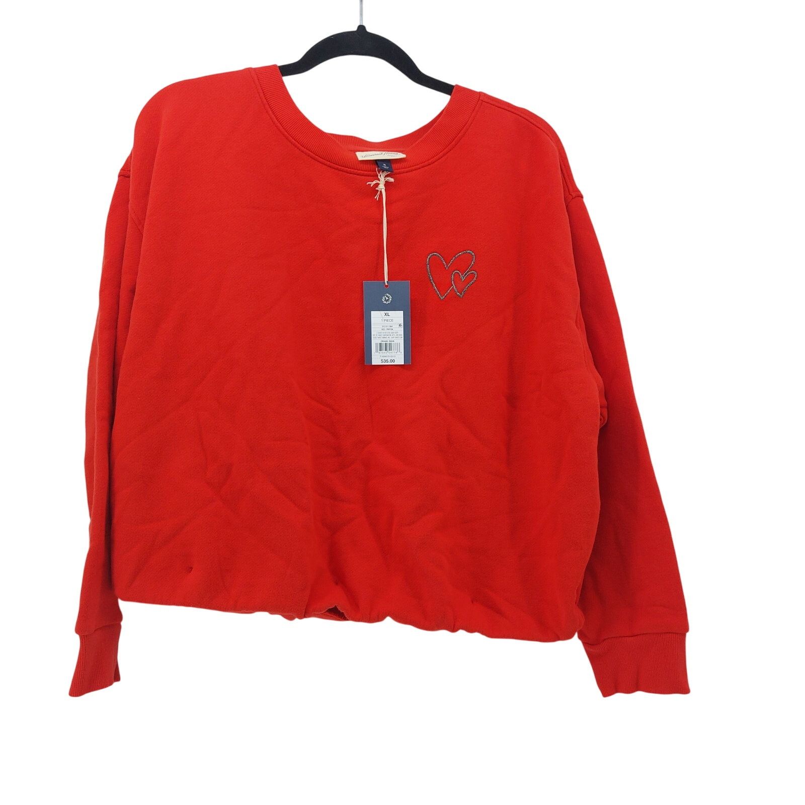 Other Universal Thread Red Sweater Heart Valentines Preppy XL Size XL / US 12-14 / IT 48-50 - 1 Thumbnail