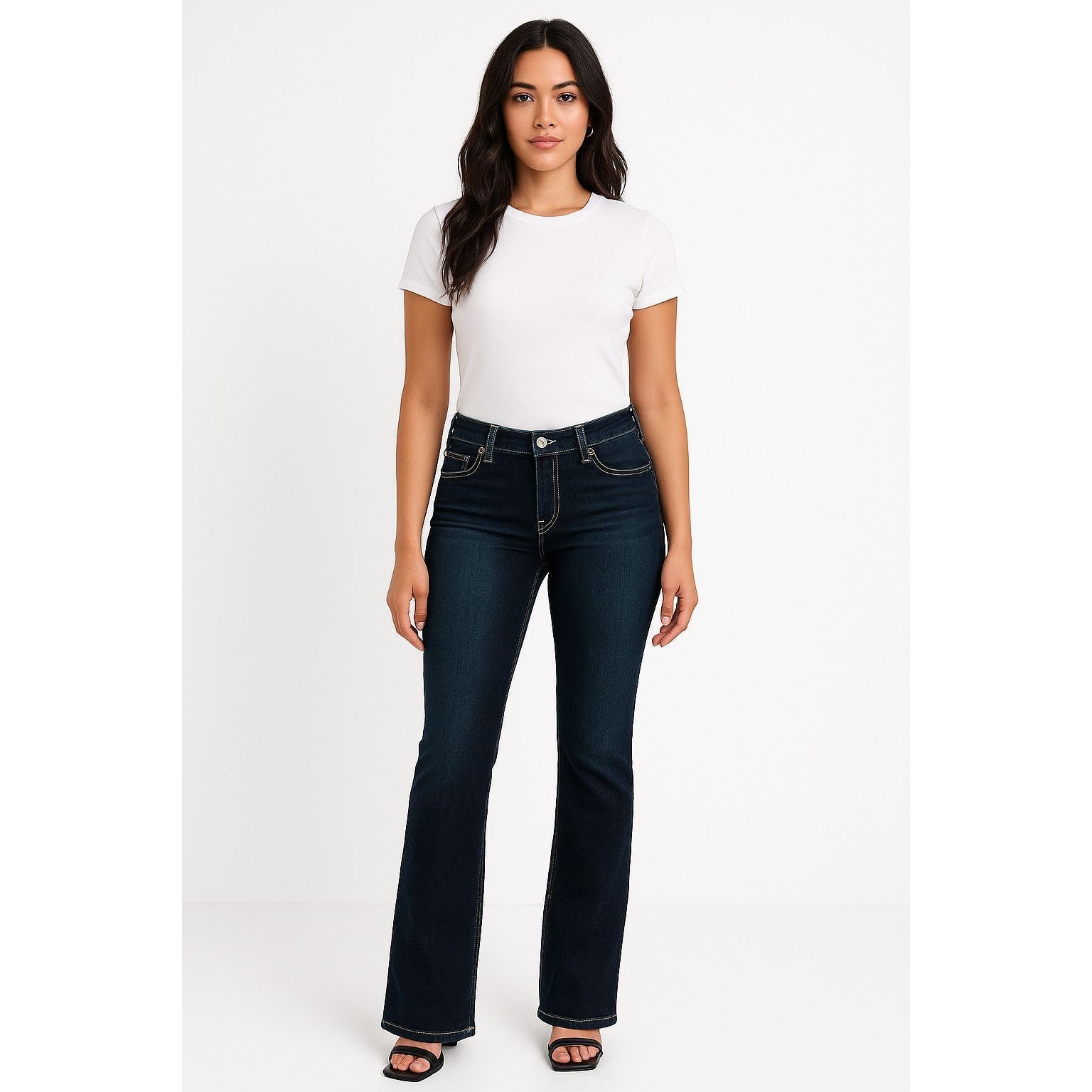 True Religion True Religion Blue Straight Leg Jeans 27 Stretch Denim Size 27" / US 4 / IT 40 - 1 Thumbnail