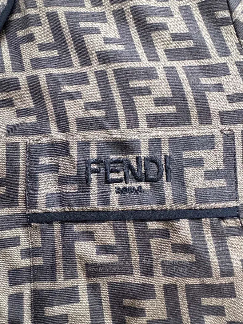 Fendi Fendi Full Printed Cuban Collar Long Sleeve Shirt Size M / US 6-8 / IT 42-44 - 7 Thumbnail