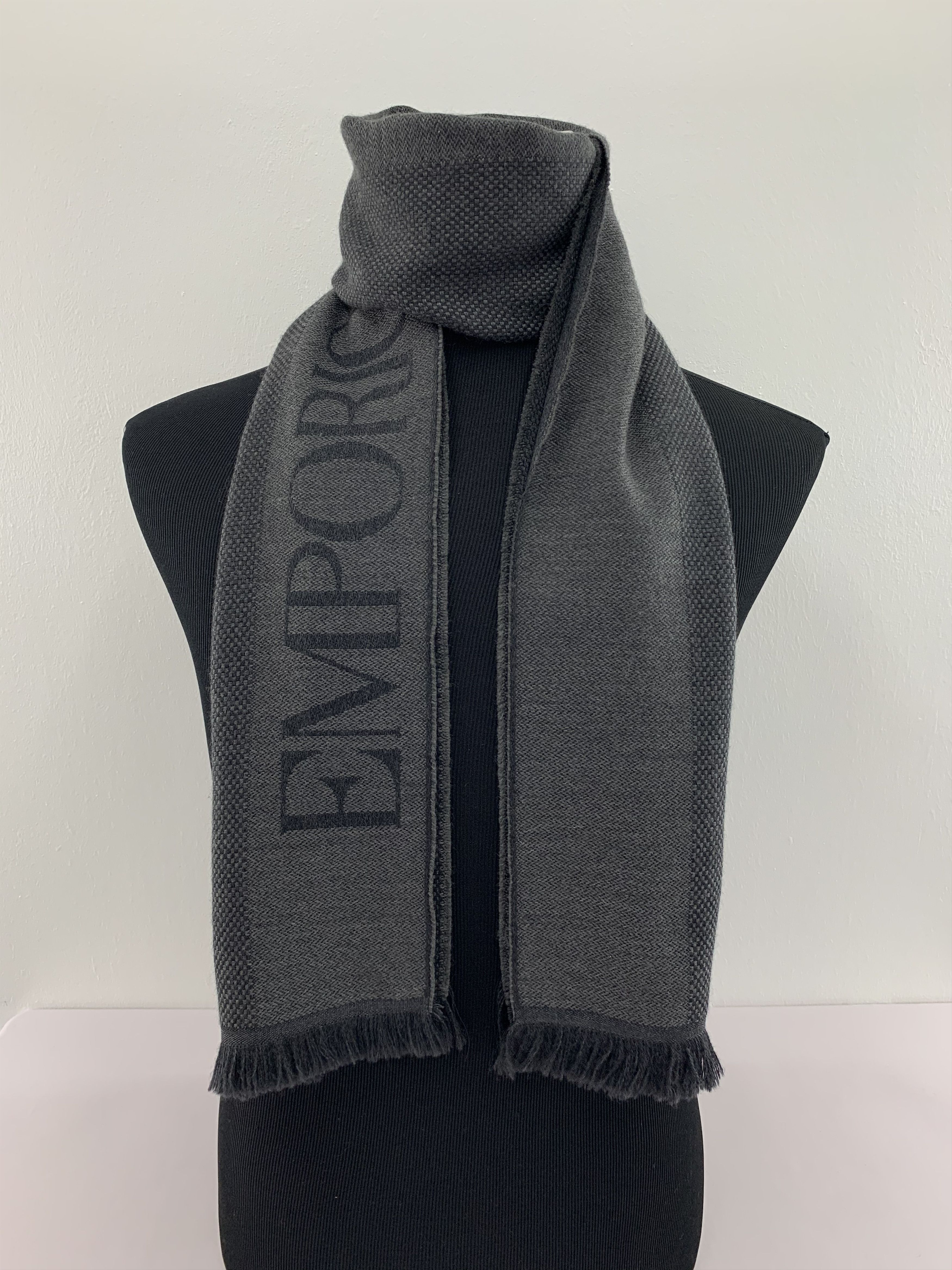 Emporio Armani Emporio Armani Scarf Wool Muffler Neck Wrap BL4388 Size ONE SIZE - 1 Thumbnail