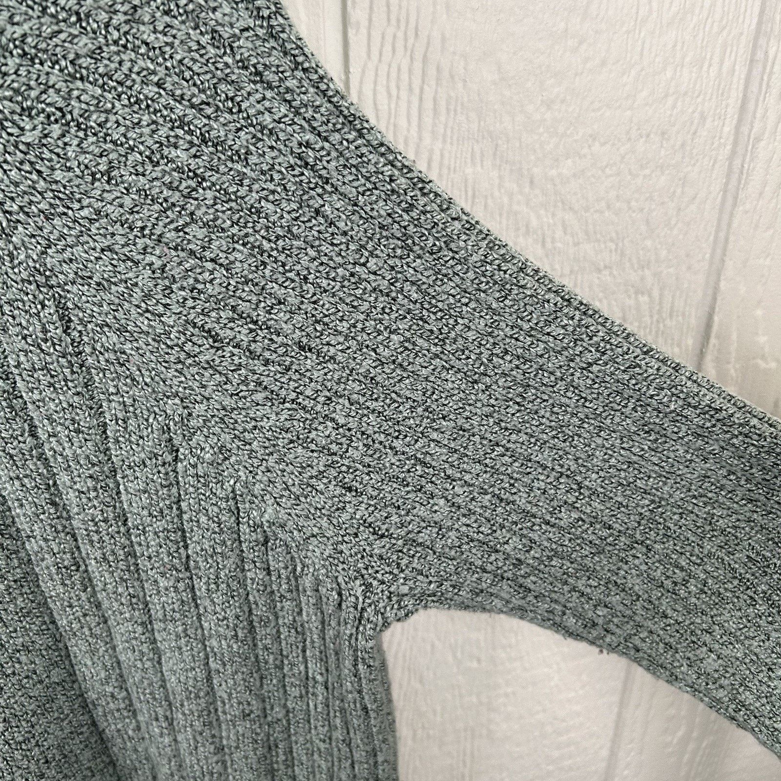 Other Vintage 90’s Quarter Zip Knit Light Green Sweater Medium Size US M / EU 48-50 / 2 - 4 Thumbnail