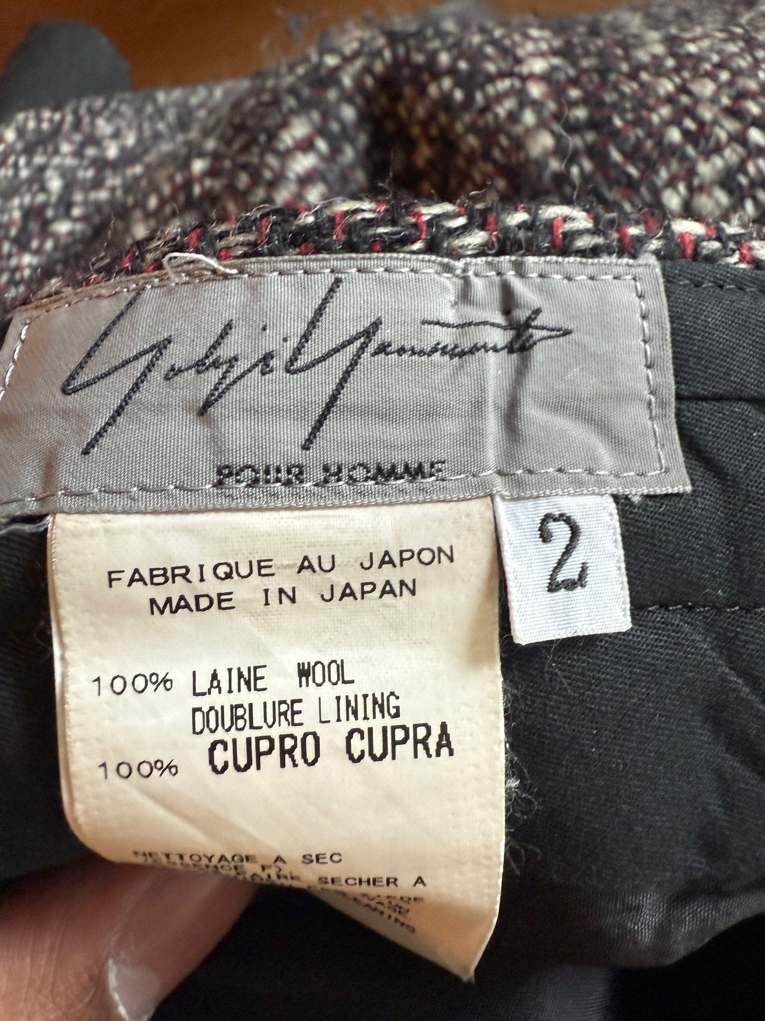 Yohji Yamamoto Yohji Yamamoto Pour Homme Cropped Wool Trousers Size US 34 / EU 50 - 7 Thumbnail