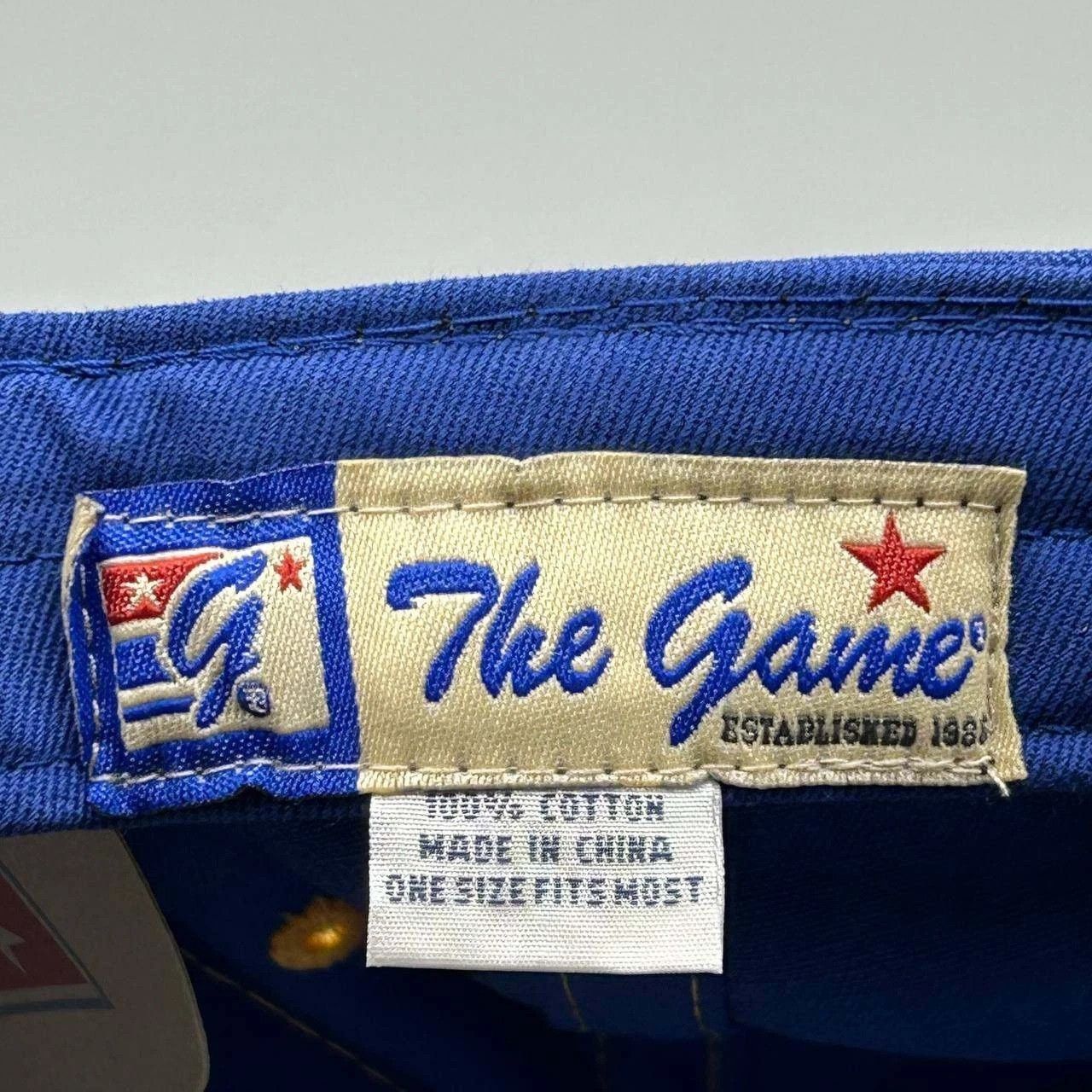 The Game Vintage University of Delaware Blue Hens Hat NCAA Strap Back Size ONE SIZE - 3 Thumbnail