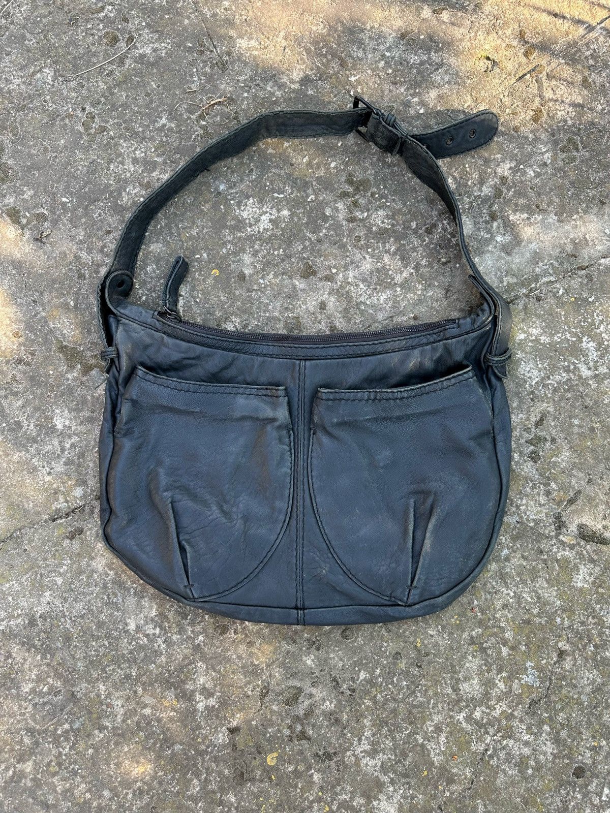 COMPTOIR DES COTONNIERS Pocket Leather Shoulder Bag
