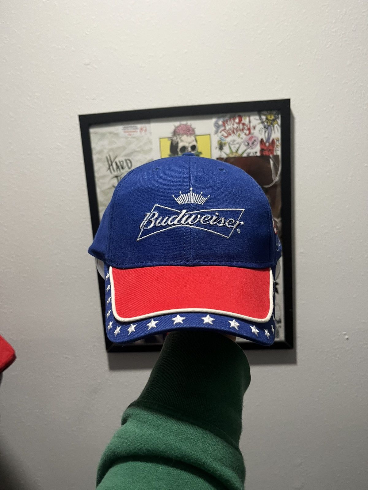 NASCAR (O/S) NASCAR Budweiser Dale Earnhardt Jr. #8 Racing Cap Size ONE SIZE - 1 Thumbnail