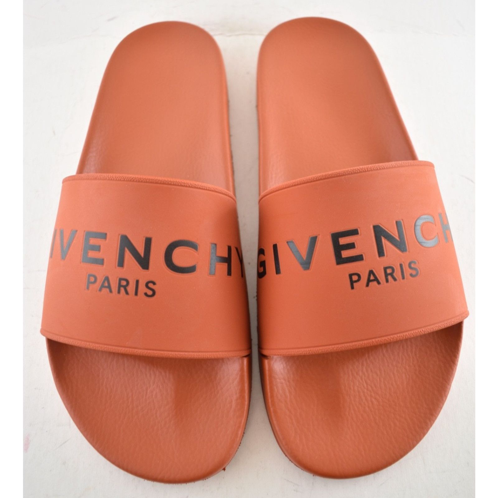 Givenchy Givenchy Orange Black Logo Rubber Pool Slide Sandal 44 11 Size US 11 / EU 44 - 5 Thumbnail