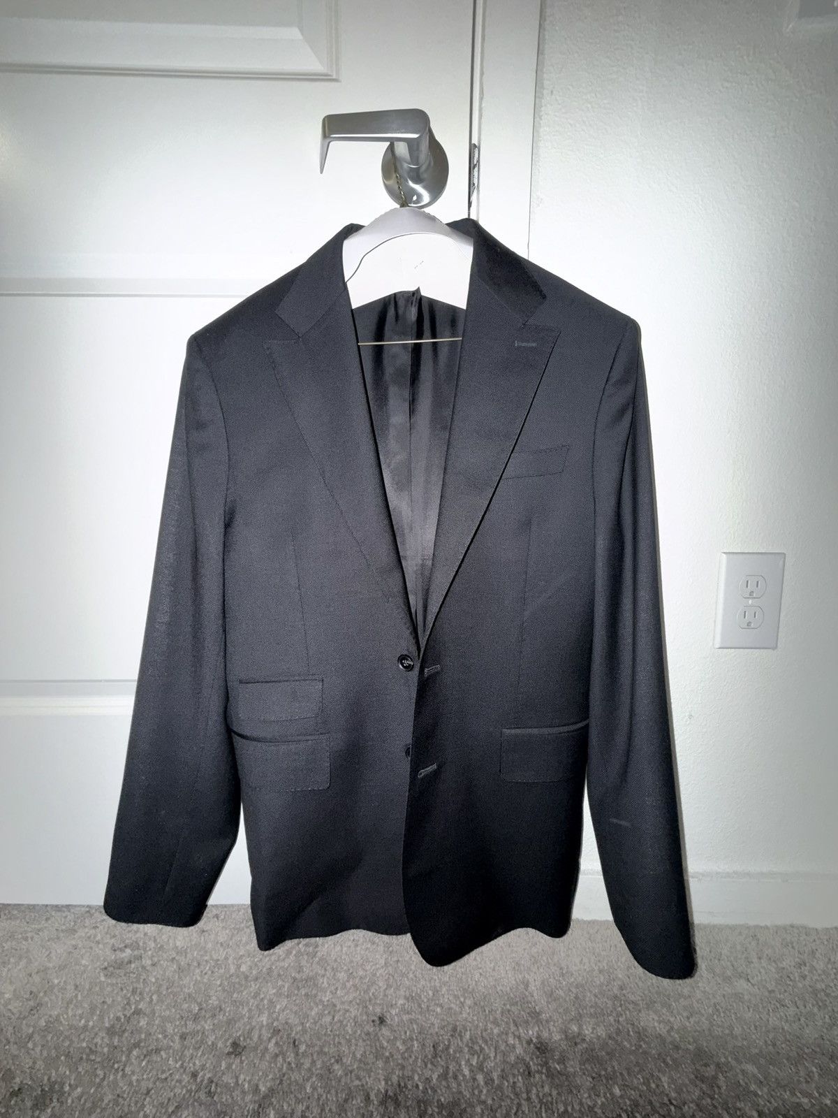 Express Marlane Super 100’s Wool Suit Size 38R - 1 Thumbnail