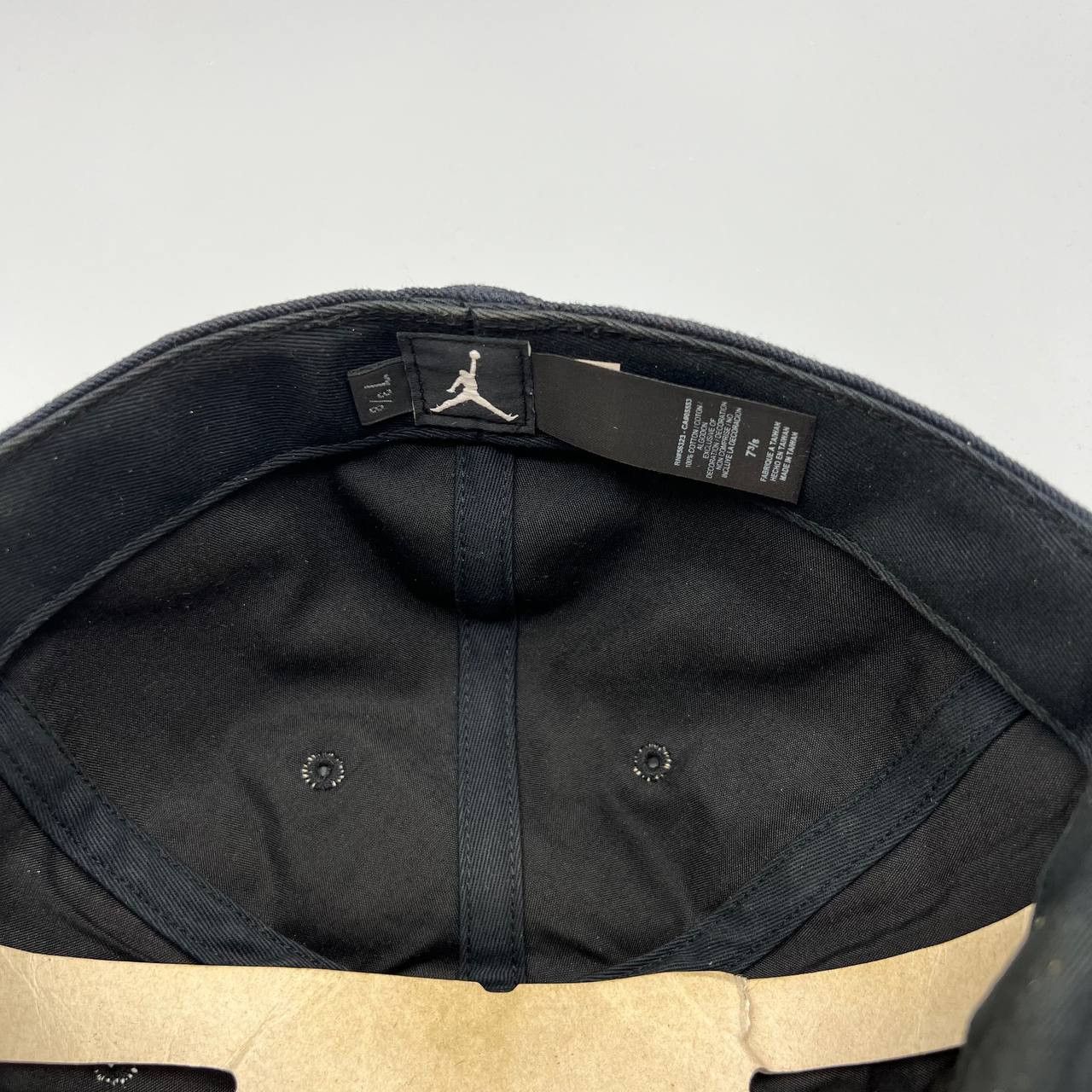 Air Jordan Hat Men 7 3/8 Black Jumpman Fitted Cap