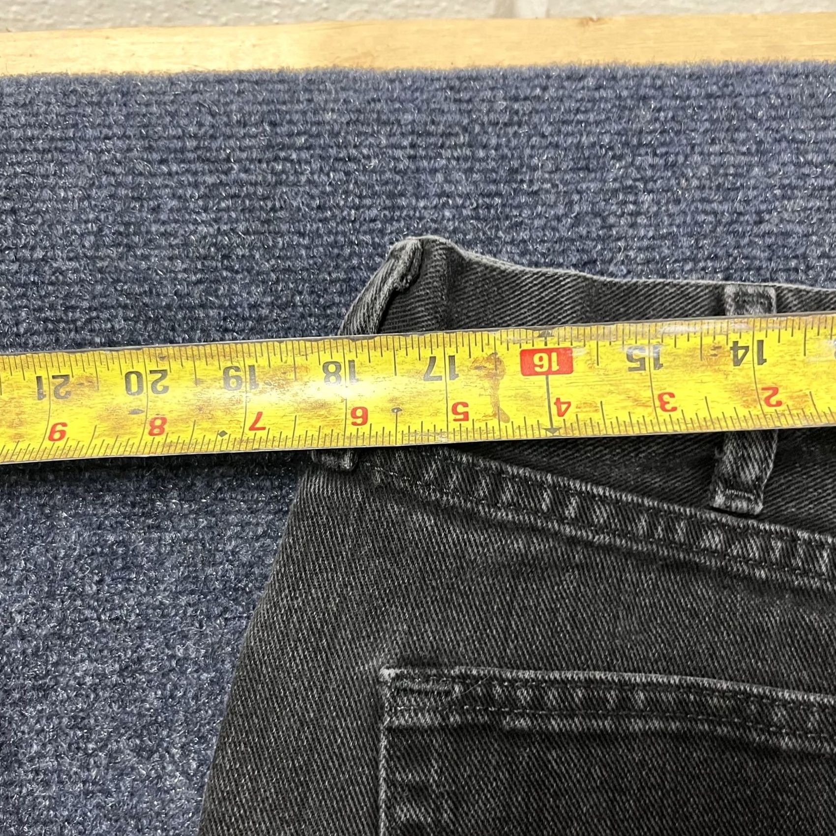 Lee Lee Jeans Mens Large Gray Black Denim Straight Leg Relaxed Fit Pants Size US 33 - 6 Thumbnail
