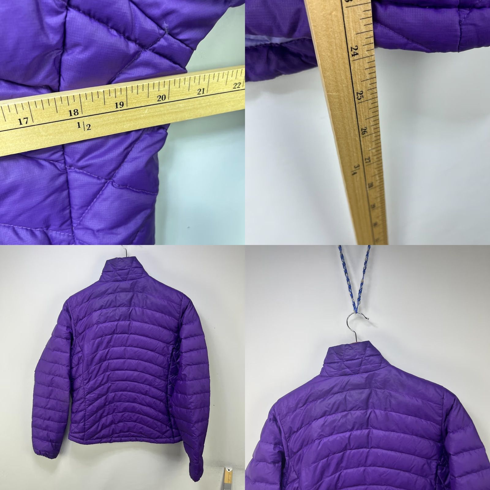 Patagonia VINTAGE Patagonia Lightweight Puffer Jacket Women M Purple 90s Sports Hip Hop Logo Embroidered Hooded All Seasons Size M / US 6-8 / IT 42-44 - 8 Thumbnail