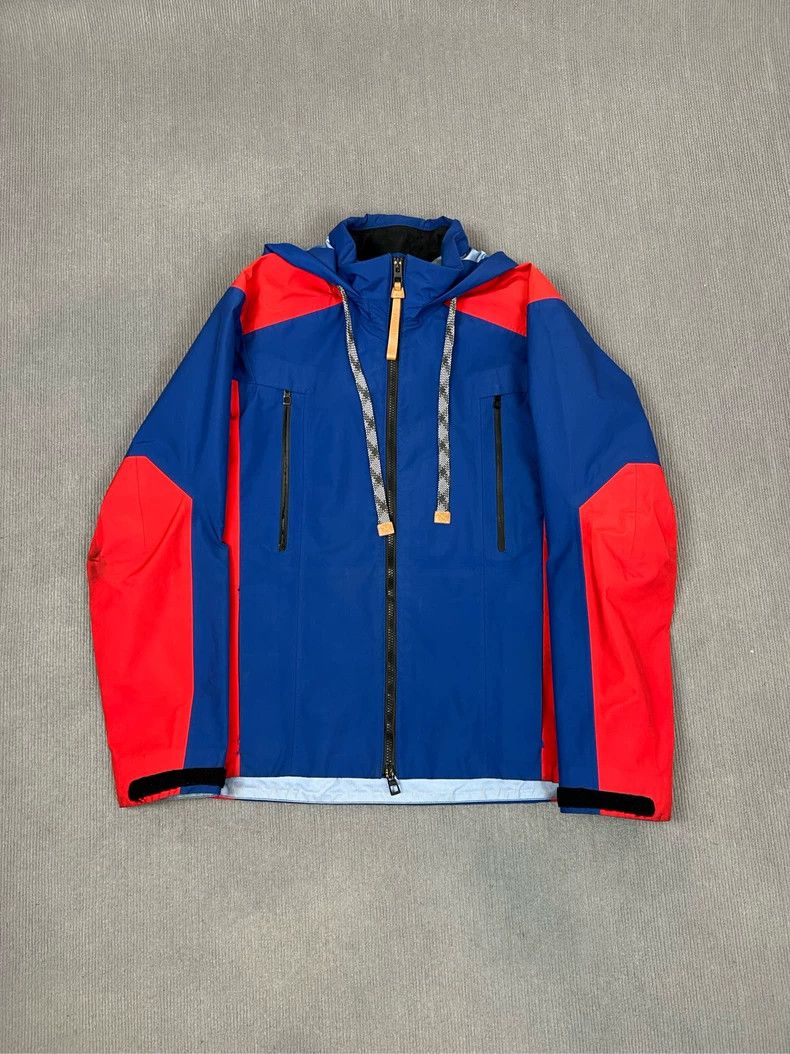 Loewe LOEWE Red and blue patchwork zipper jacket Size M / US 6-8 / IT 42-44 - 1 Thumbnail