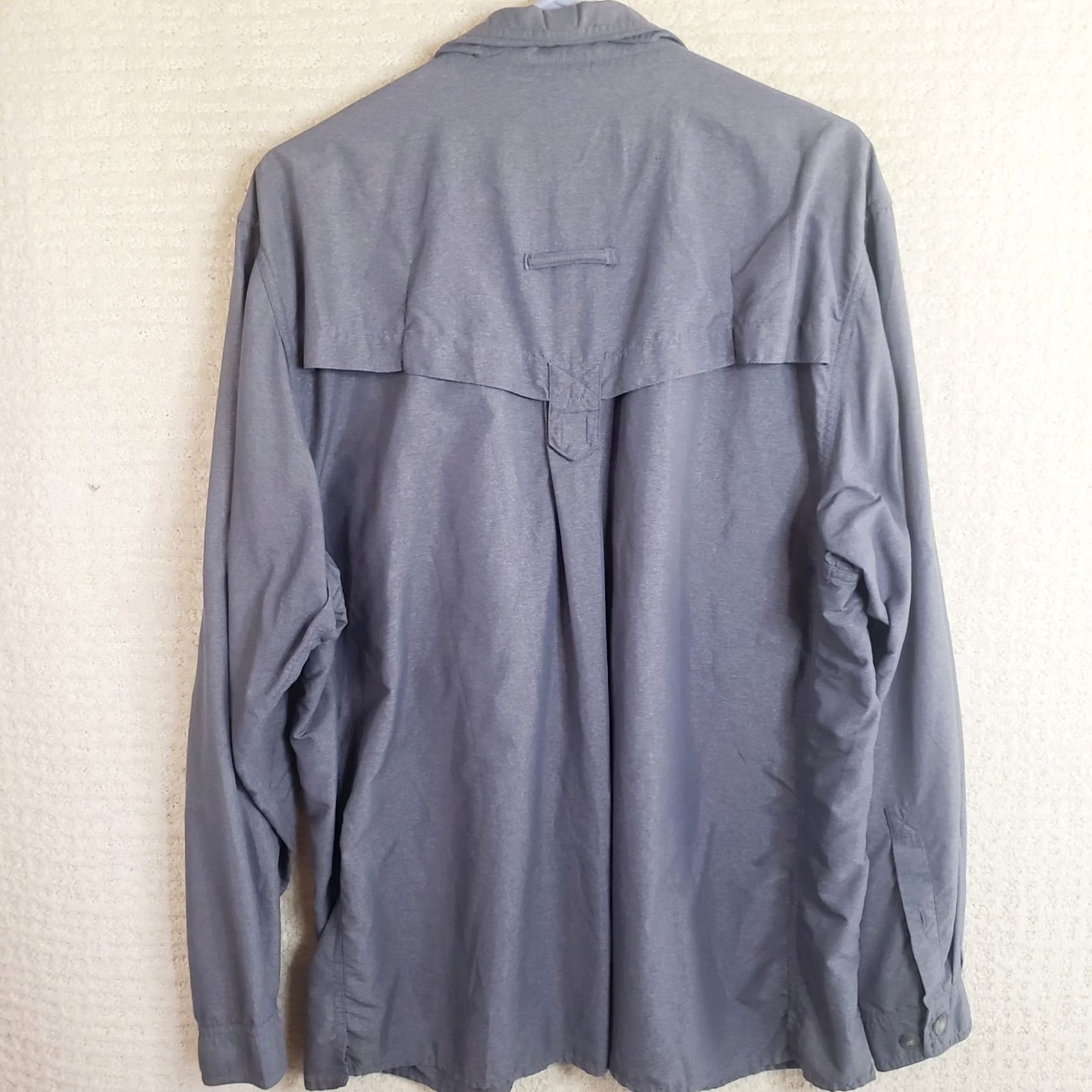 ExOfficio Exofficio Shirt Mens L Blue Logo Long Sleeve Button-Up Pockets Rollup Sl Size US L / EU 52-54 / 3 - 7 Thumbnail
