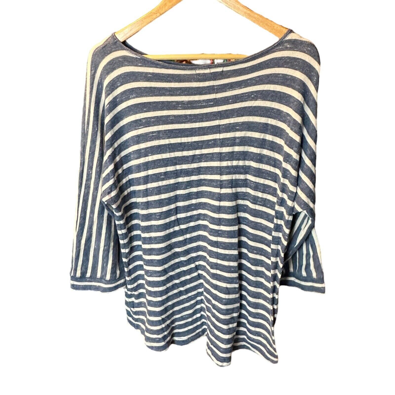Chaps CHAPS Denim size XL Blue White Striped Pullover 3/4 Sleeve Size XL / US 12-14 / IT 48-50 - 1 Thumbnail