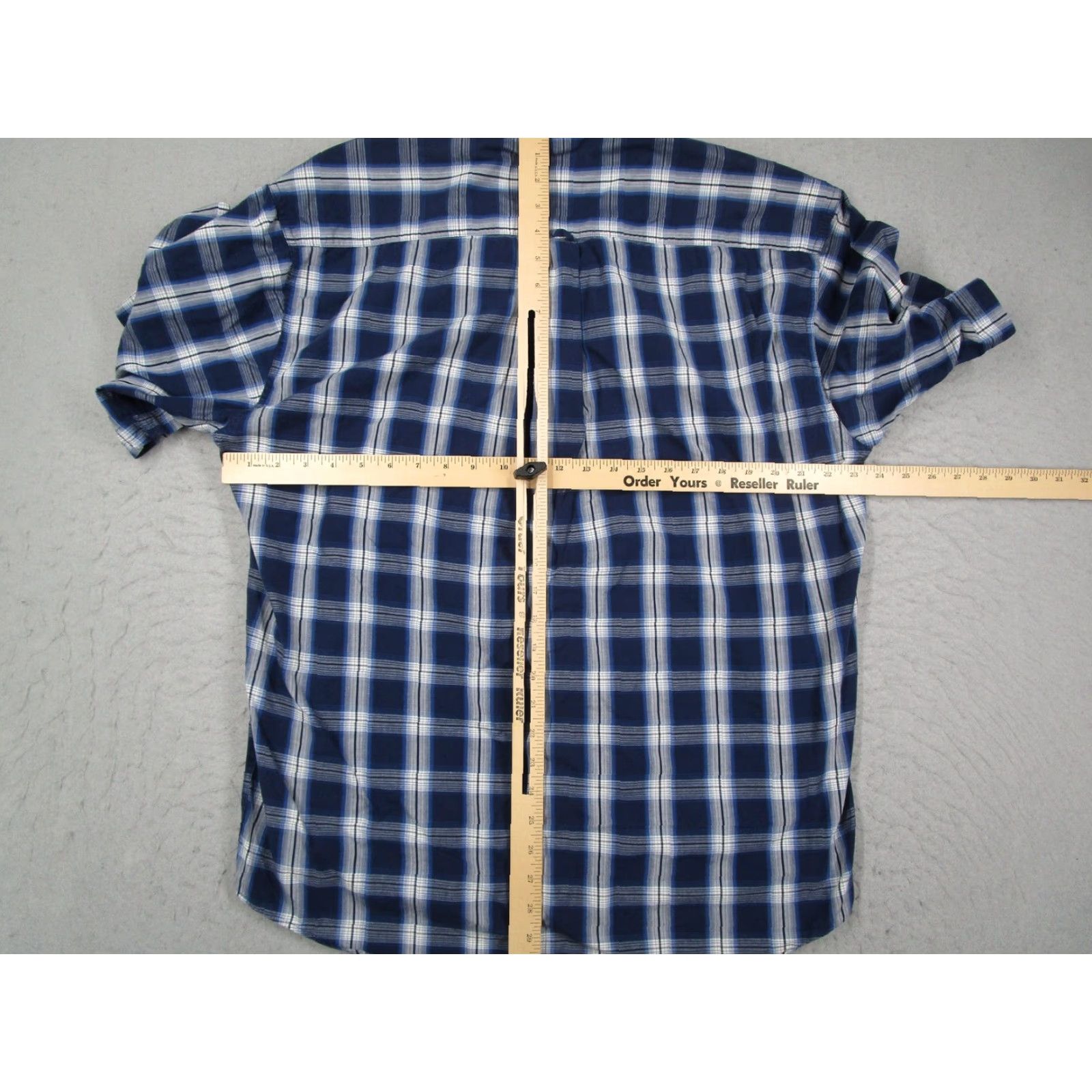 Banana Republic VINTAGE Banana Republic Shirt Mens L Blue Plaid Button-Down Hong Kong 90s Size US L / EU 52-54 / 3 - 4 Thumbnail