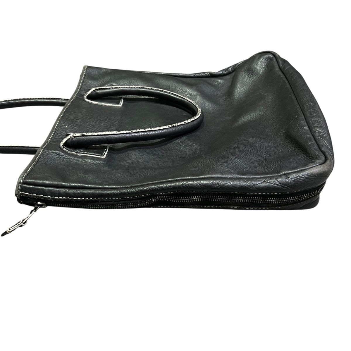 Number (N)ine NUMBER (N)INE 2000's Archive Leather Expandable Tote Bag Size ONE SIZE - 5 Thumbnail
