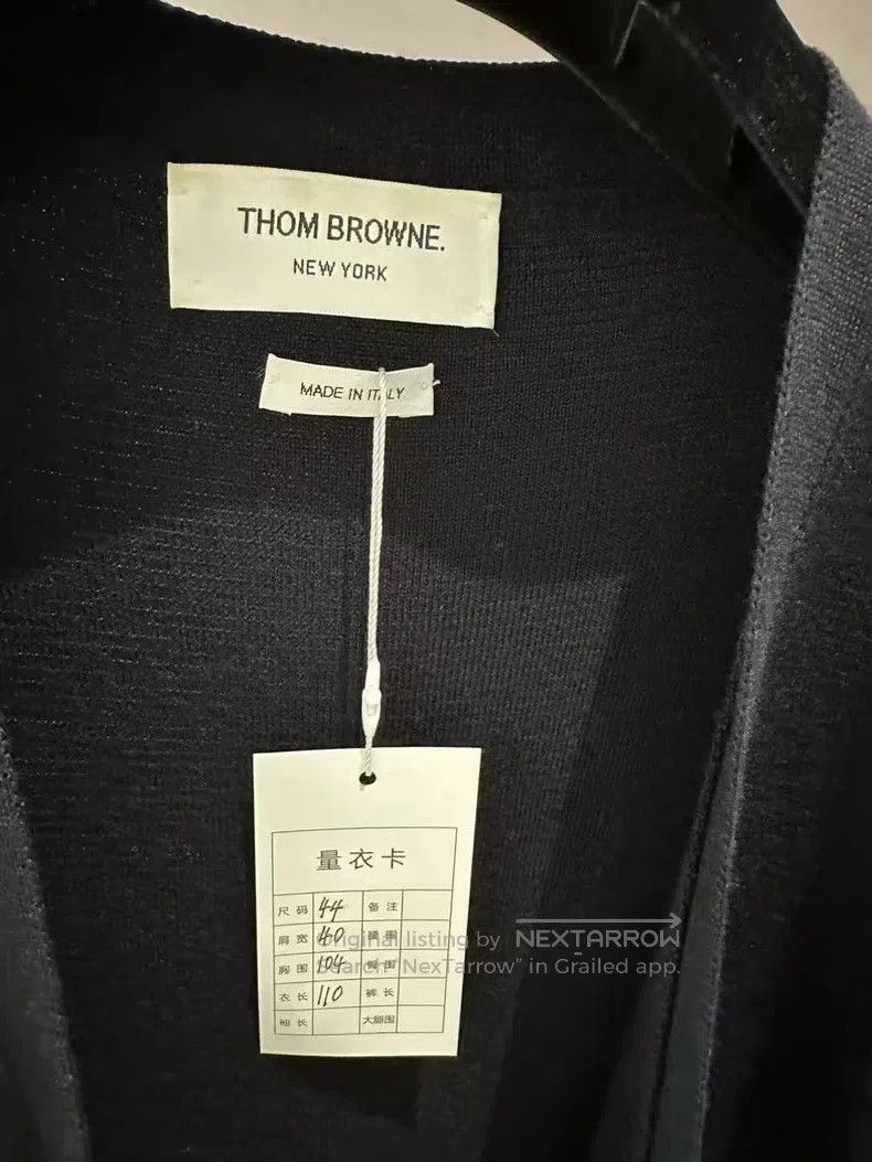 Thom Browne Thom Browne Long gold-buttoned cardigan Size M / US 6-8 / IT 42-44 - 6 Thumbnail