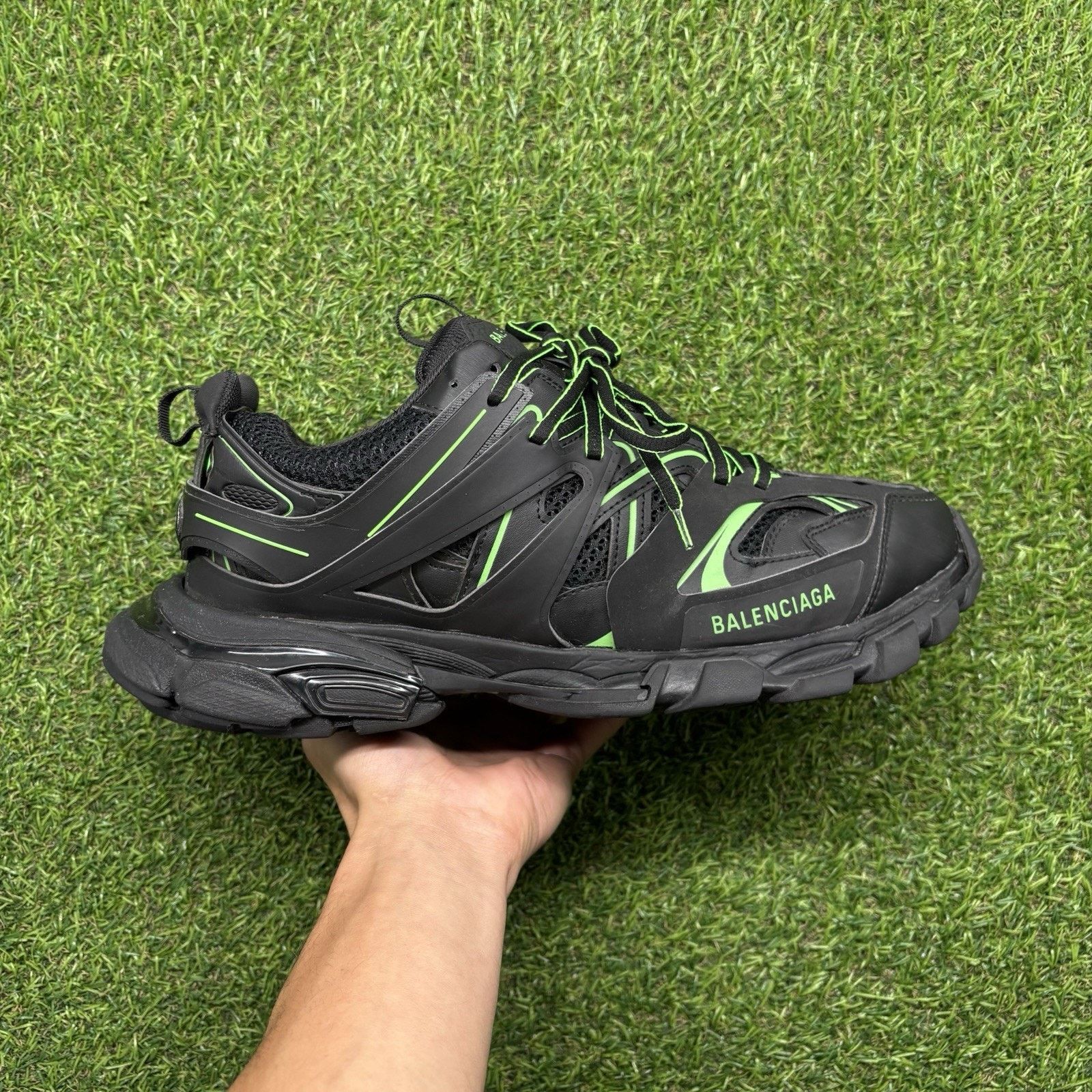 Balenciaga Balenciaga Track ' Black, Slime Green ' | GREAT CONDITION! Size US 13 / EU 46 - 3 Thumbnail