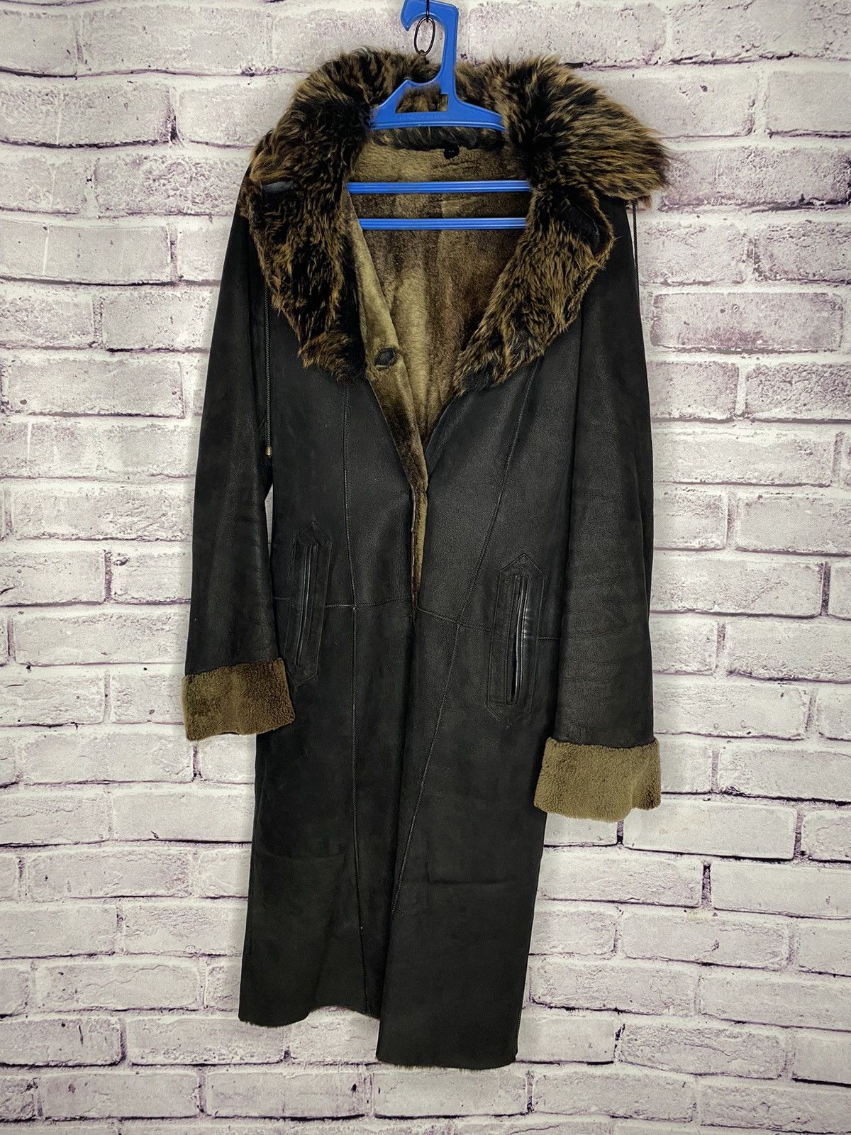 Other women's natural fur coat double-sided with belt vintage Size S / US 4 / IT 40 - 1 Thumbnail