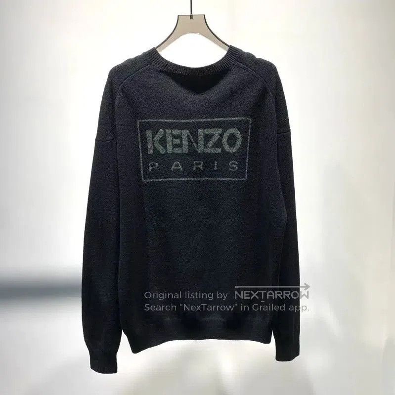Kenzo KENZO Men's Black Wool Crewneck Sweater . Size US XL / EU 56 / 4 - 2 Thumbnail