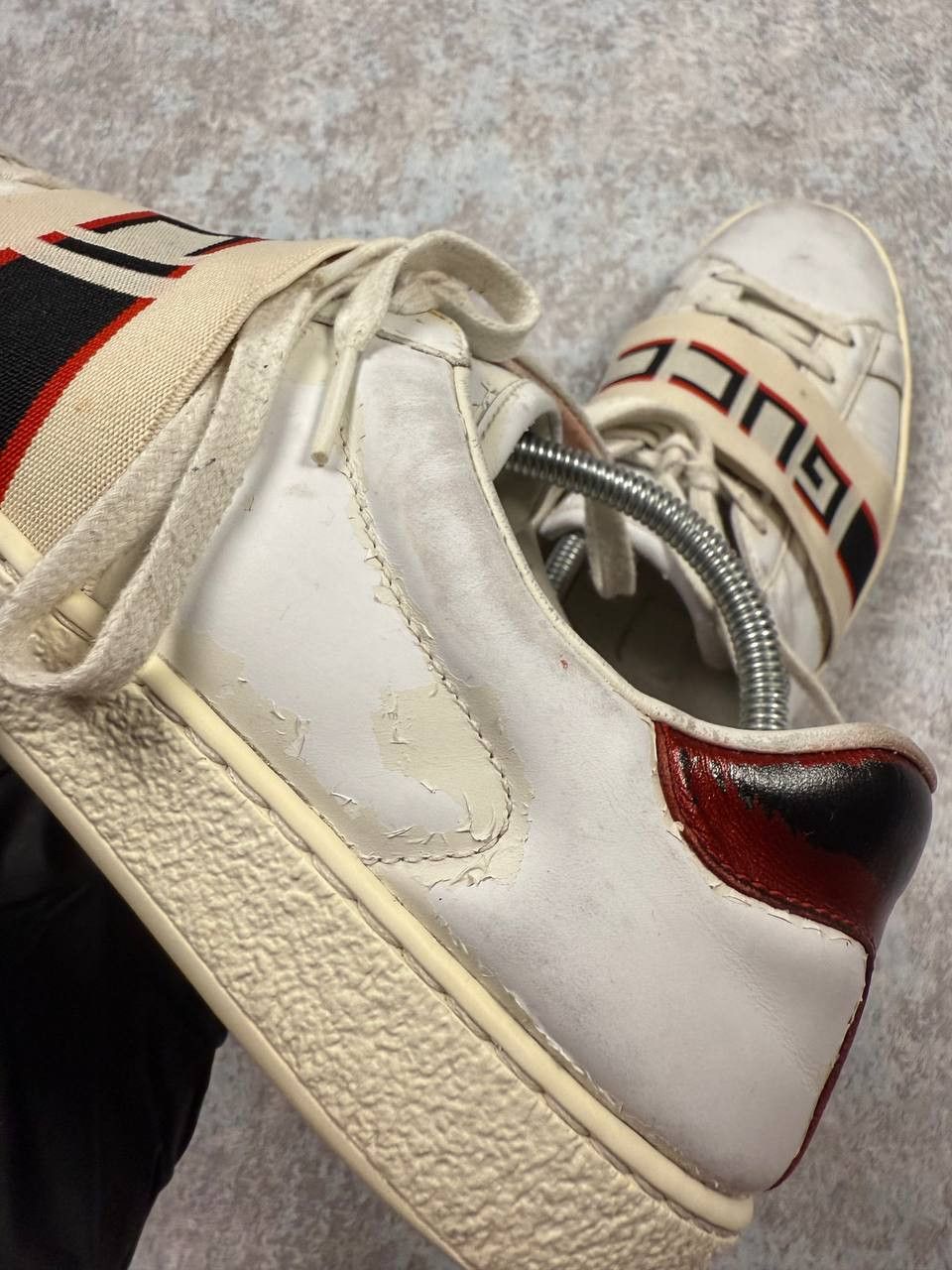 Gucci Gucci Ace Stripe Stripe Sneakers Shoes Size US 6.5 / EU 39-40 - 4 Thumbnail