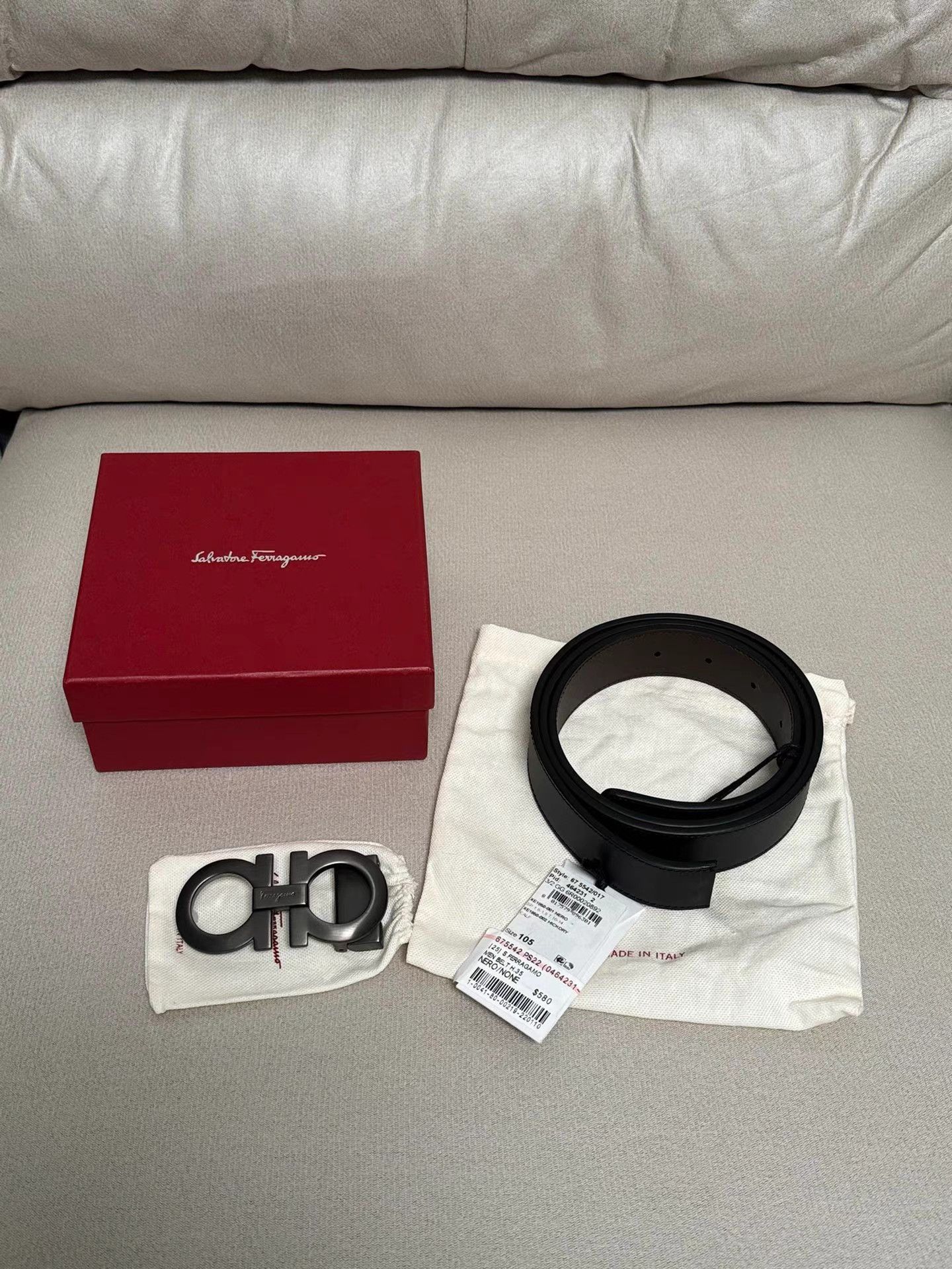 Salvatore Ferragamo Ferragamo Reversible Belt K6 Size ONE SIZE - 1 Thumbnail